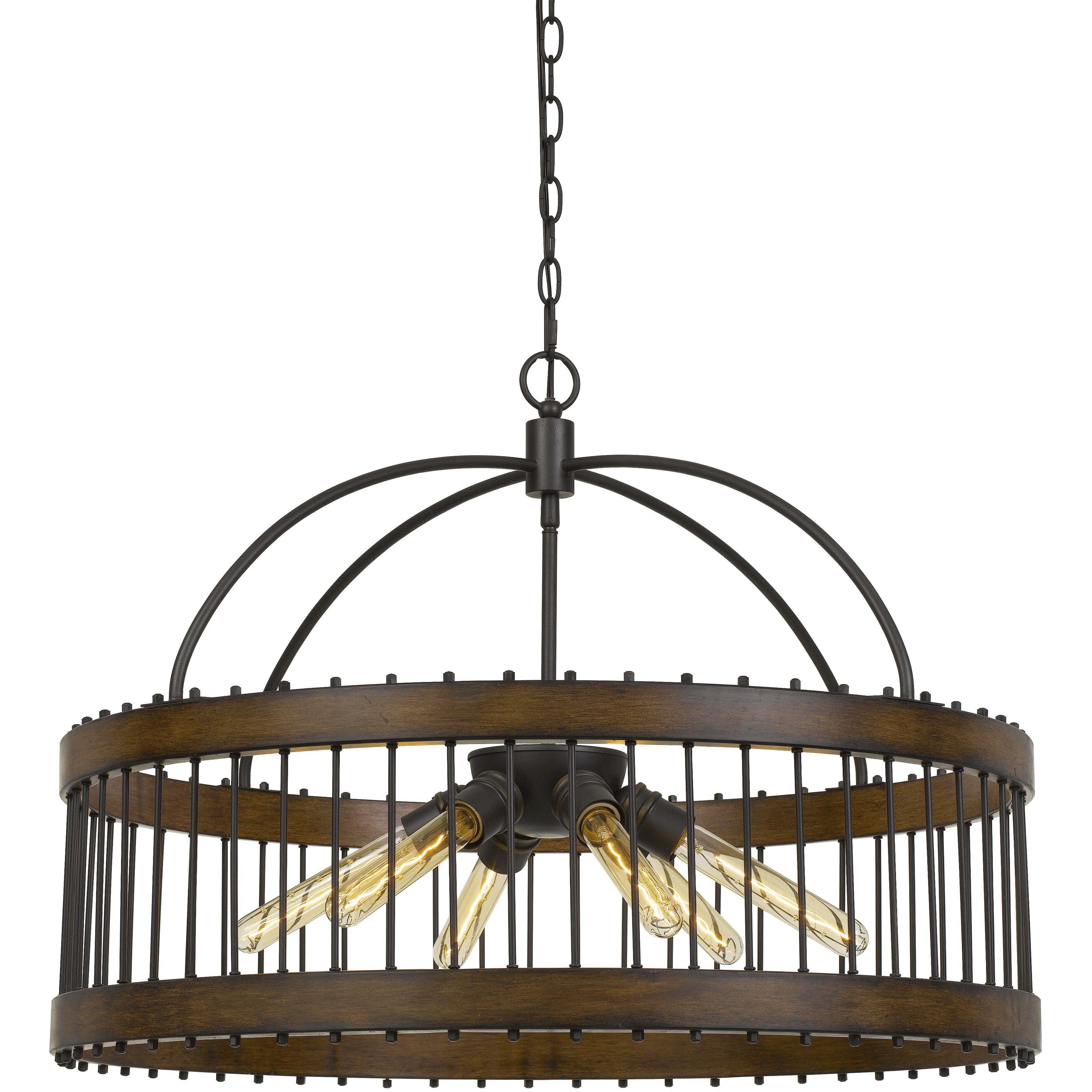 Cantania 6 Light 29.25 inch Painted Metal Pendant Ceiling Light