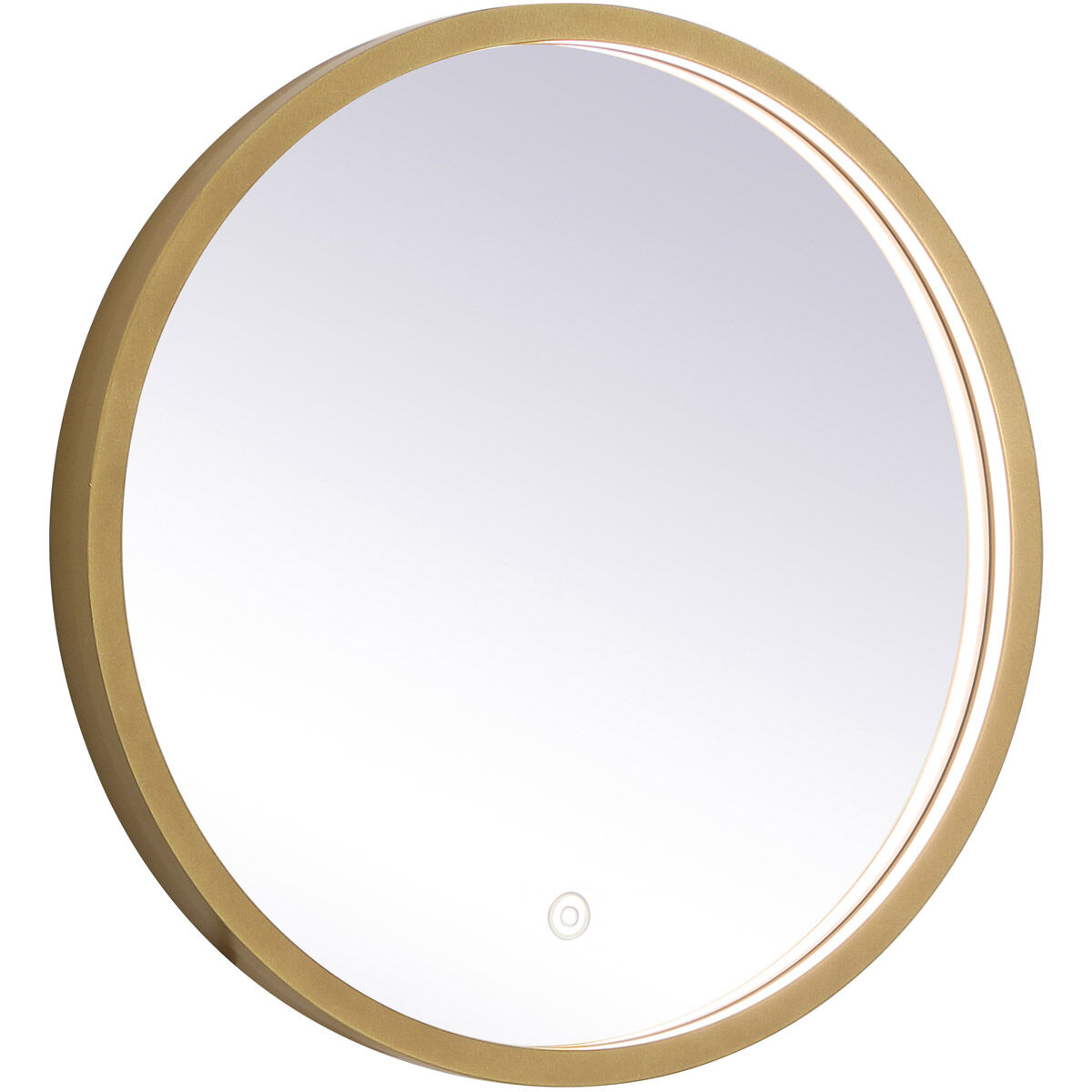 Pier 18 X 18 inch Brass LED Mirror