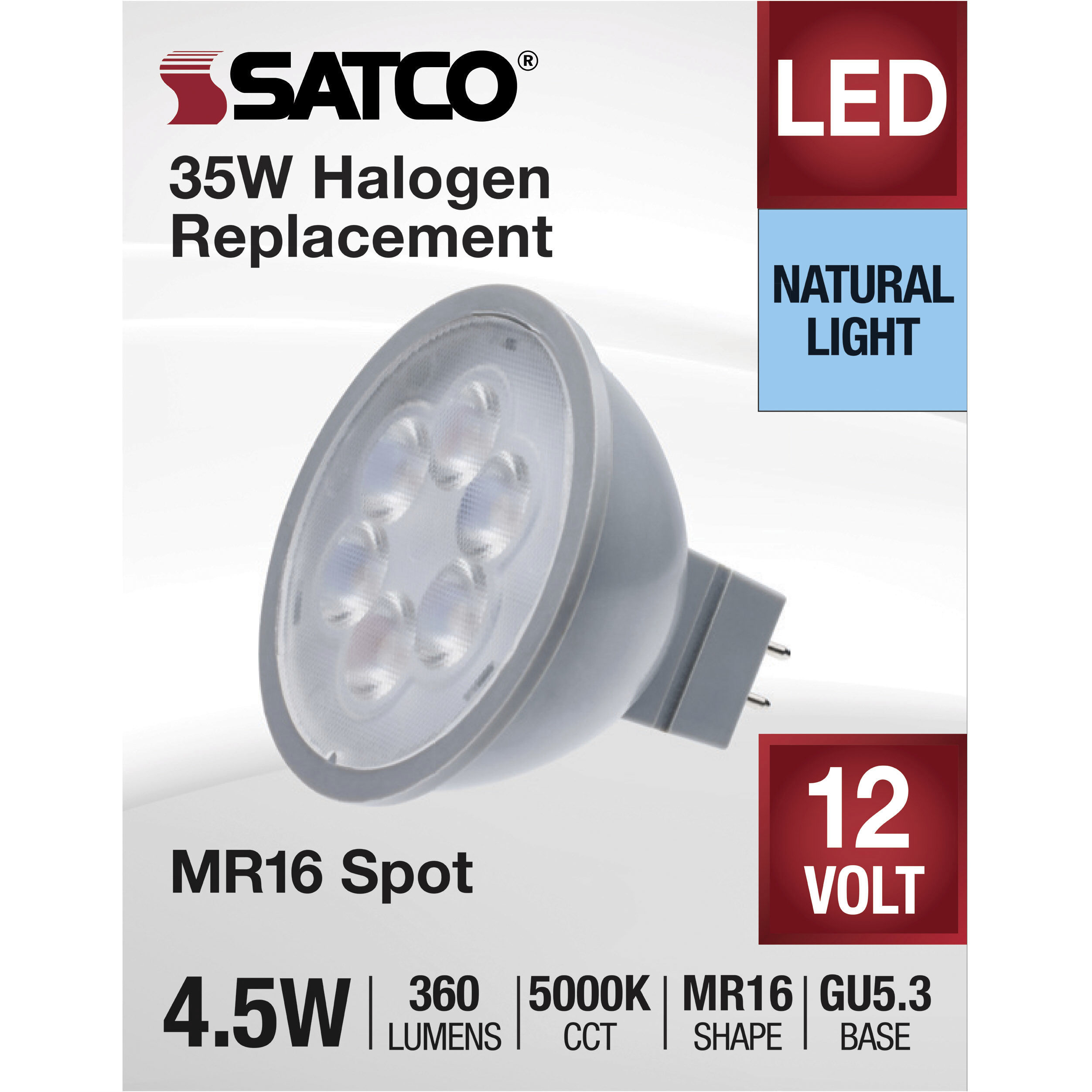 Lumos LED 4.5 watt 12 5000K Light Bulb, MR LED