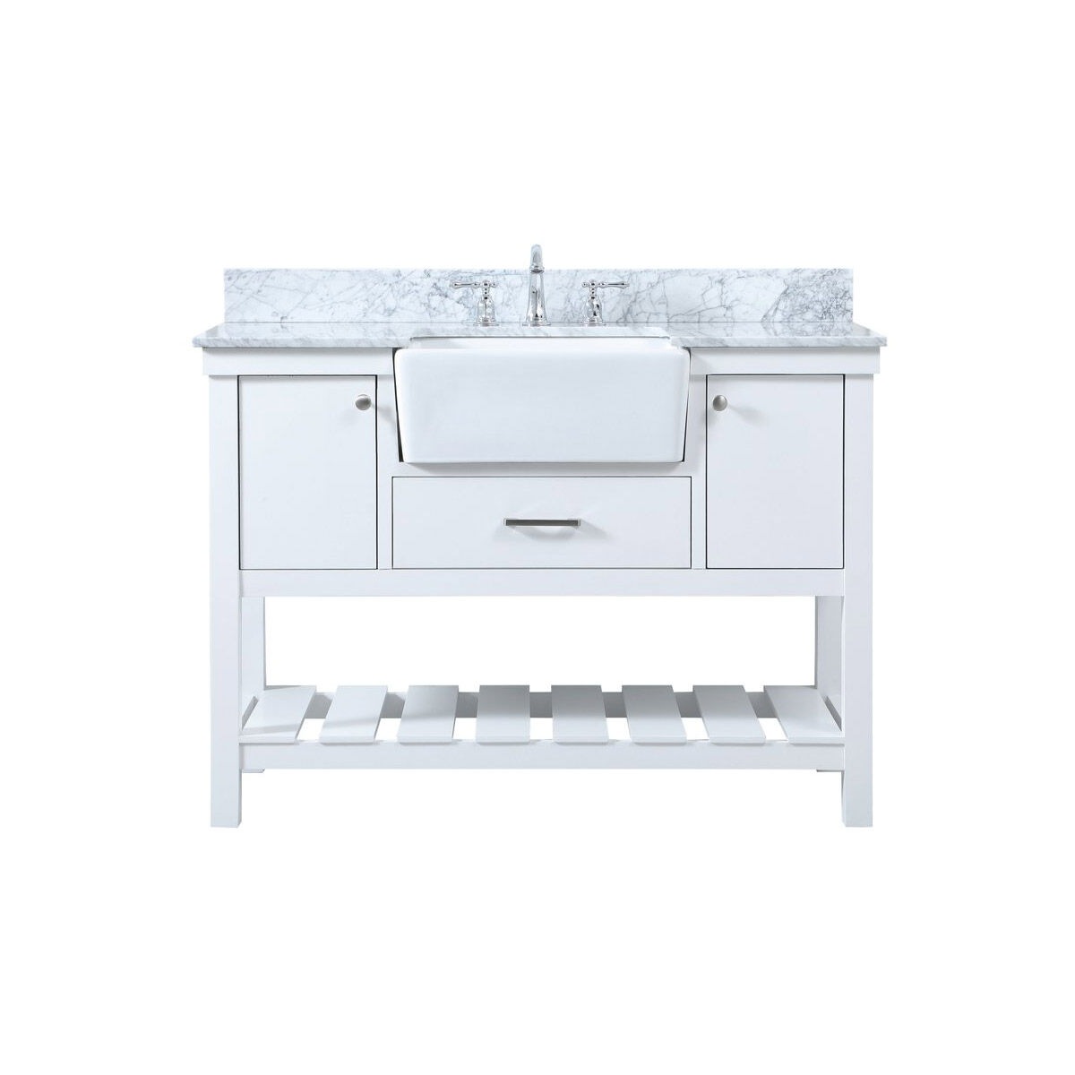 Clement 48 X 22 X 34 inch White Bathroom Vanity Cabinet