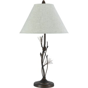 Pine 32 inch 150 watt Willow Table Lamp Portable Light