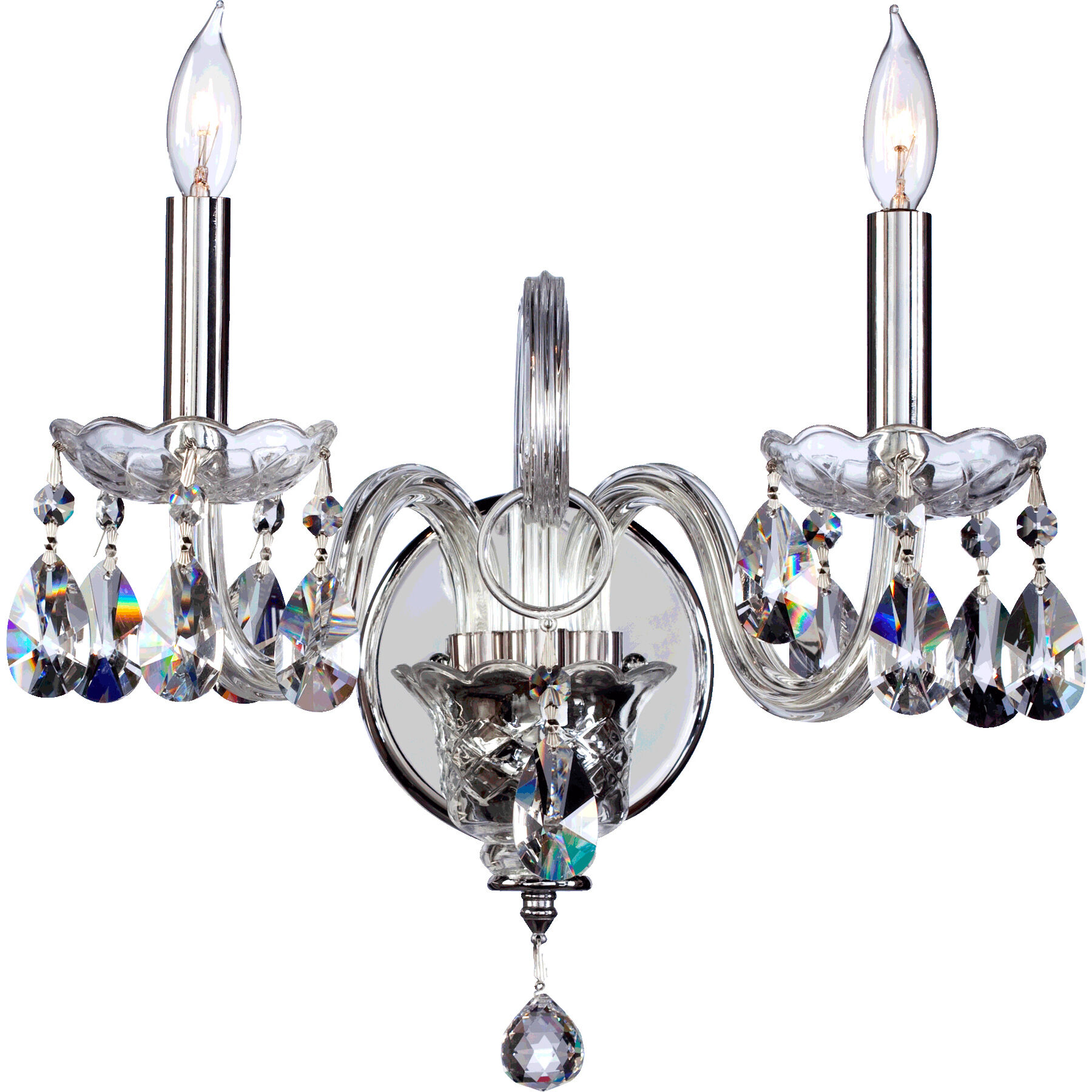 Bohemian Katerina 2 Light 14 inch Chrome Wall Sconce Wall Light