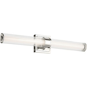 Laurene LED 26.5 inch Polished Nickel Linear Bath Bar Wall Light, Medium
