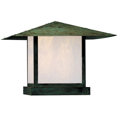 Arroyo Craftsman Monterey 1 Light 15.5 inch Satin Black Outdoor Column Mount in Frosted, Empty MC-20EF-BK - Open Box