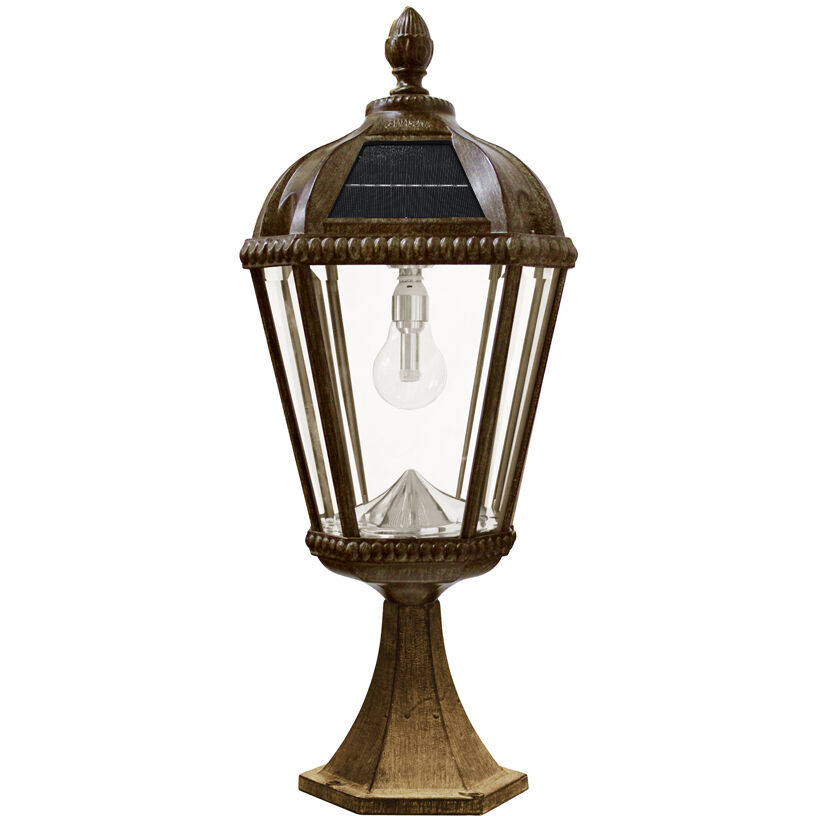 Royal LED 23 inch Weathered Bronze Pier Base, Solar