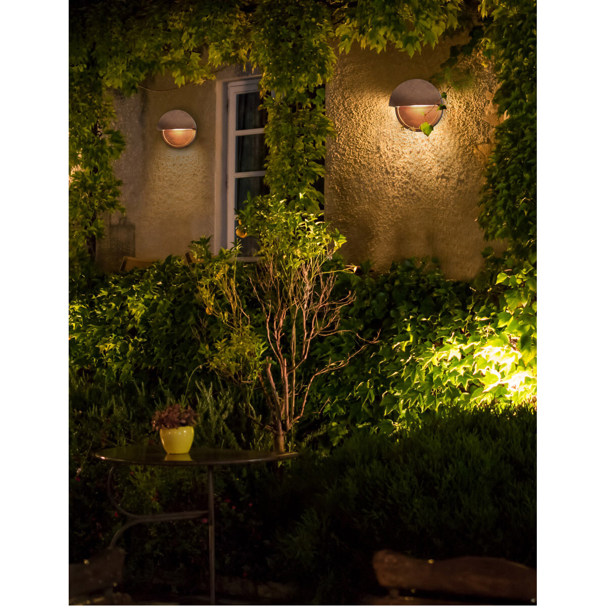 Ambiance LED 8 inch Gloss Black ADA Wall Sconce Wall Light, Closed Top Fixture, Dome