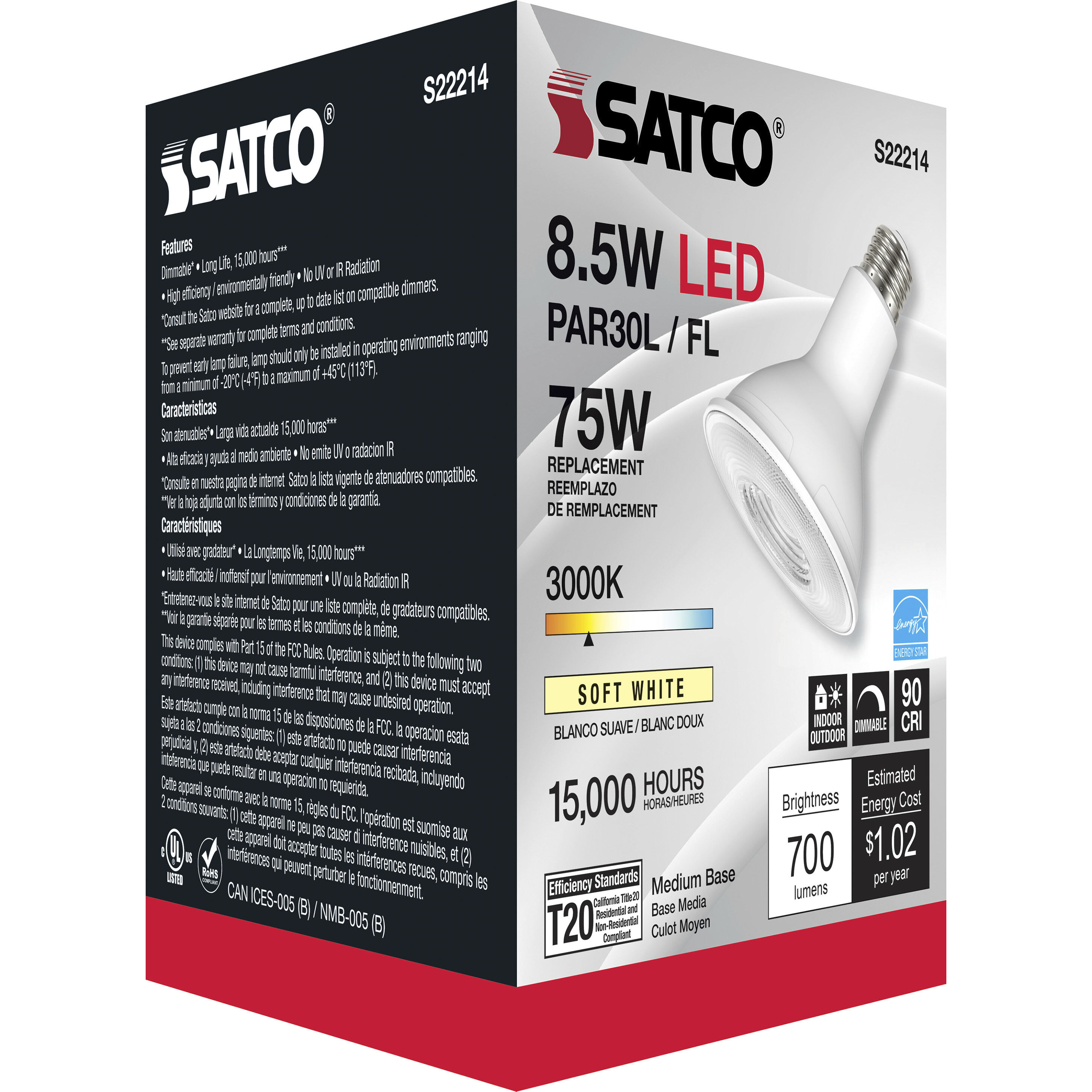 Lumos LED LED PAR Medium 8.50 watt Light Bulbs