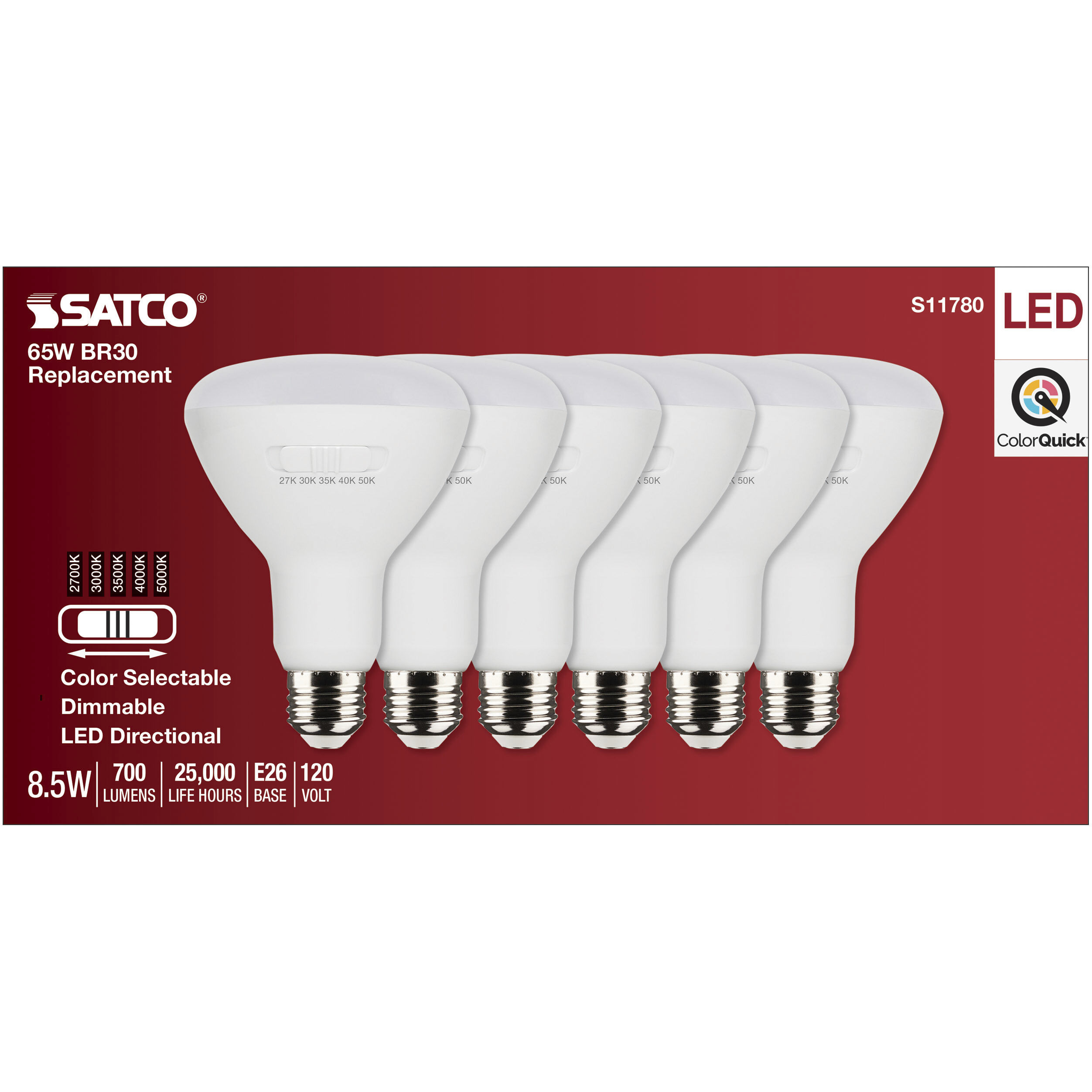 Lumos Medium 8.50 watt 2700K Light Bulb, Pack of 6