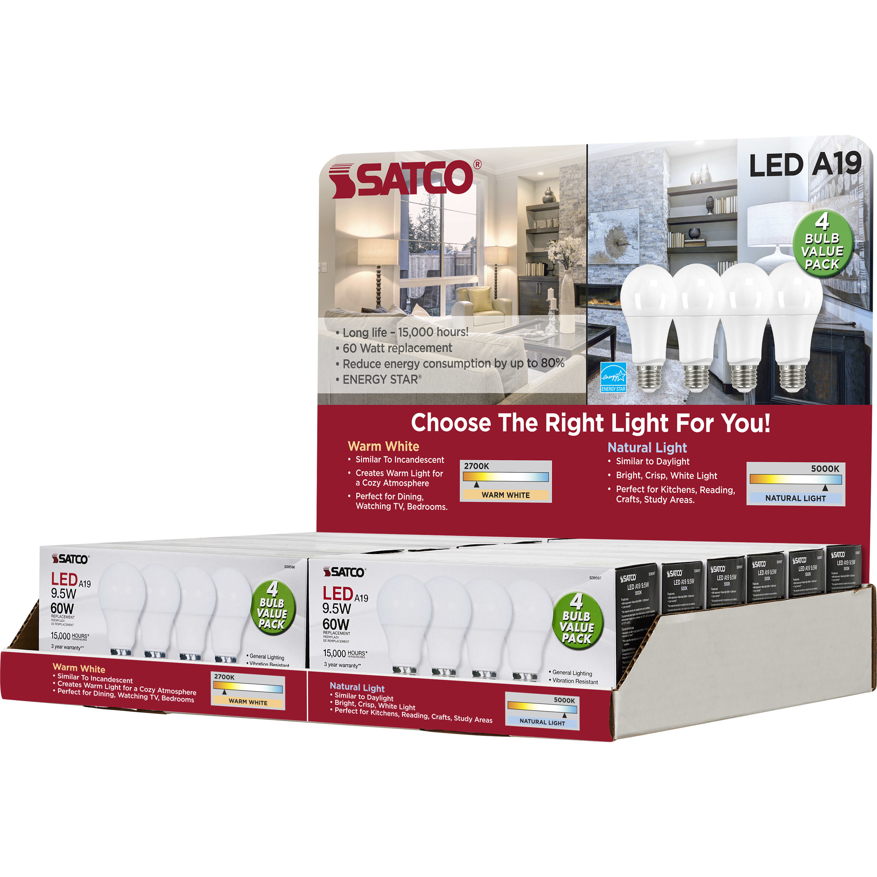 Lumos LED Medium 9.5 watt 120 2700K-5000K Type A, Type A