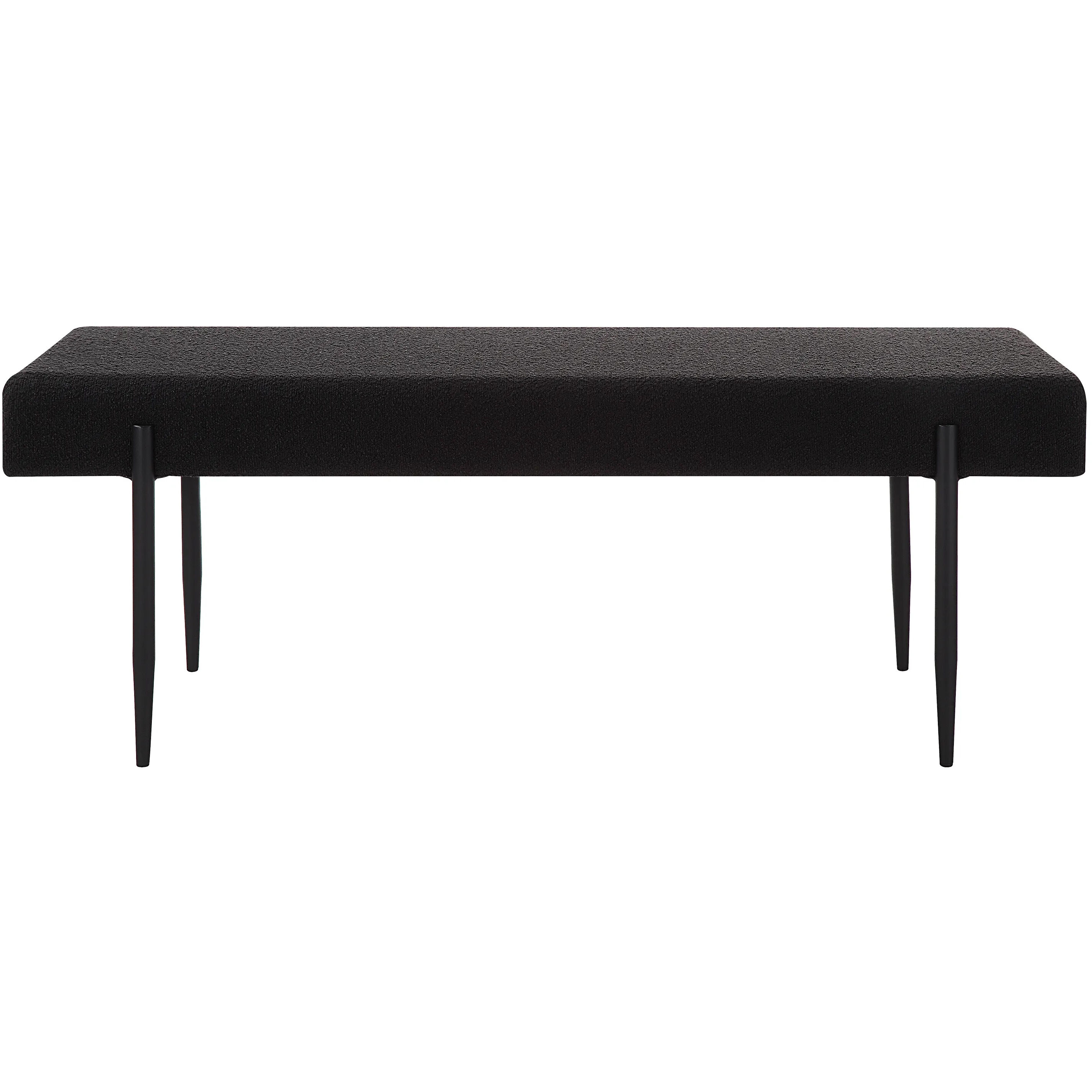 Lowe Black and Matte Black Bench