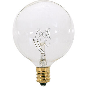 Lumos Incandescent G16 1/2 Candelabra E12 25 watt 130V 2700K Light Bulb