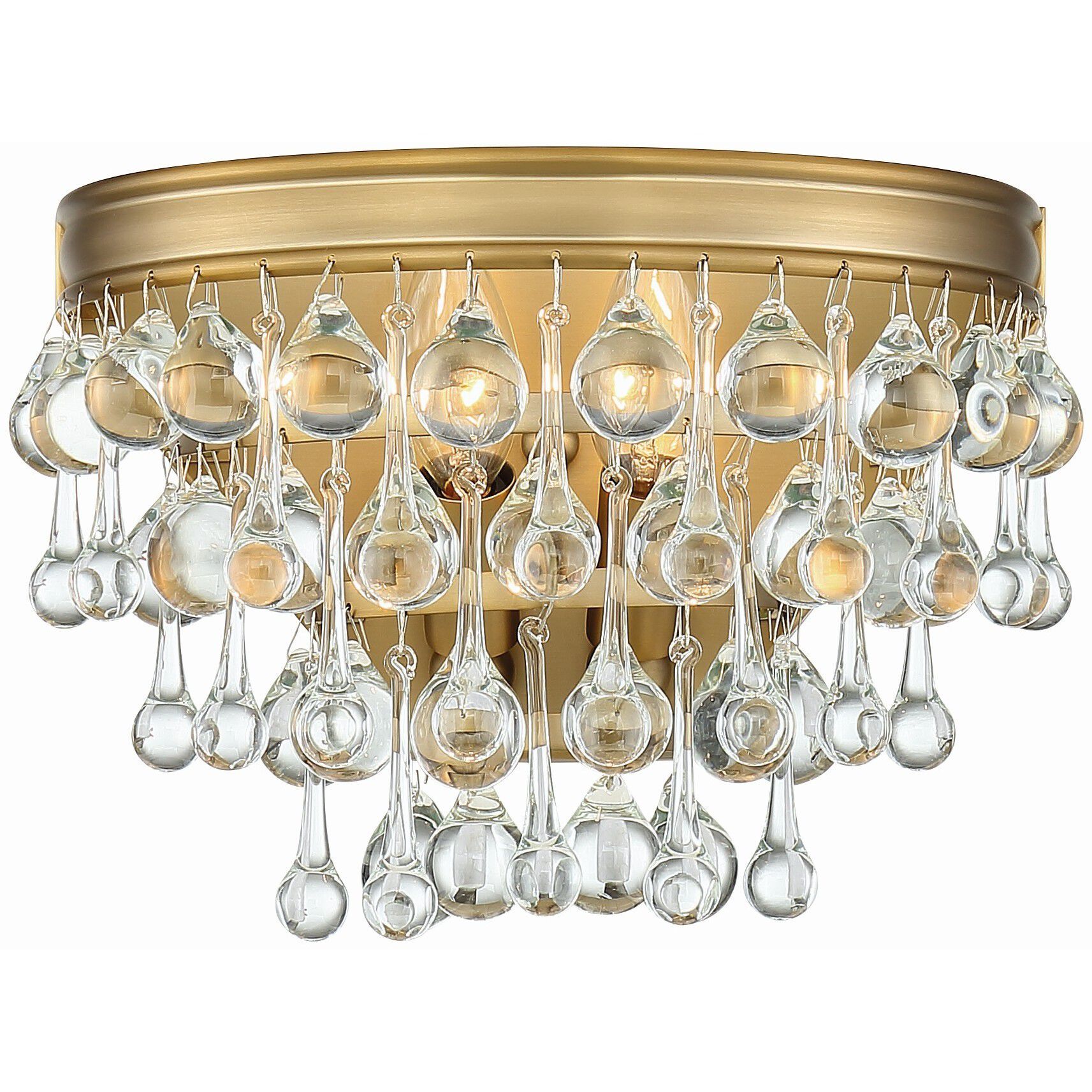 Calypso Bath Wall Light in Vibrant Gold