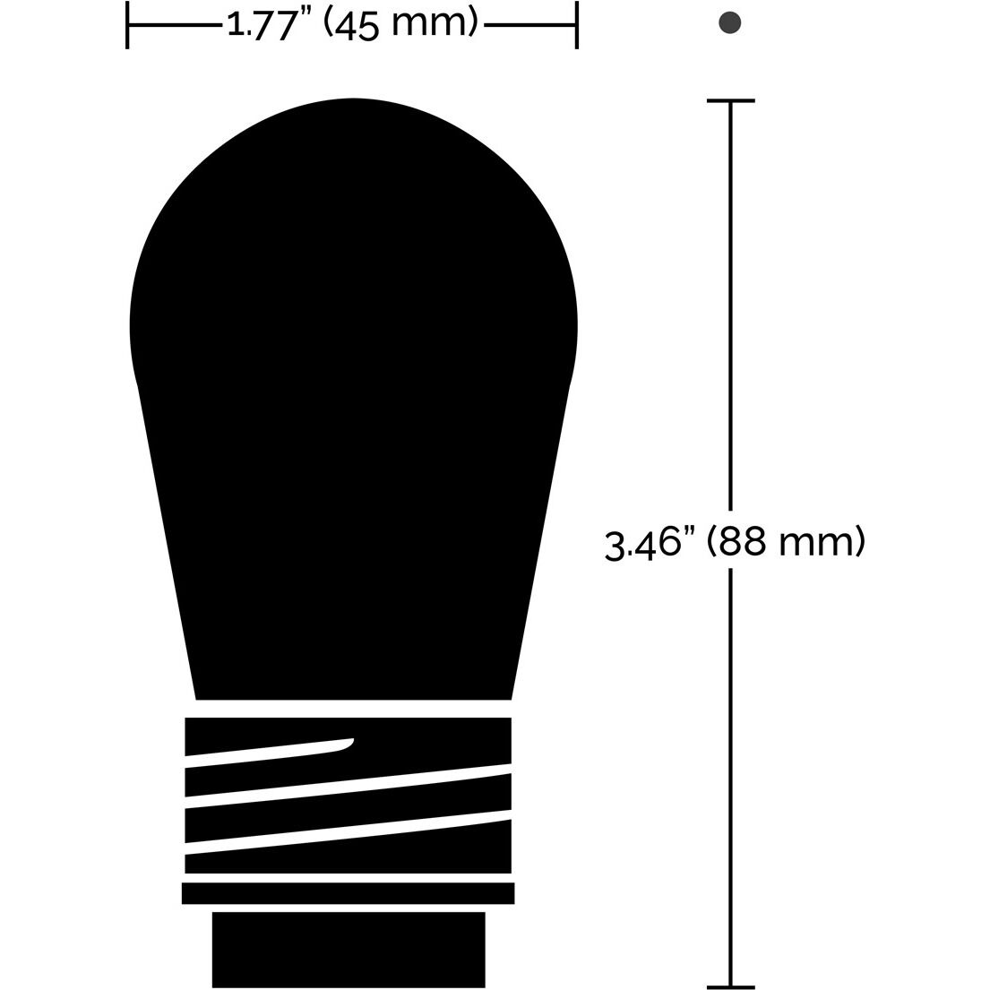 Lumos LED 4-Pin 1 watt 12 2700K Replacement String Lamp, Sign & Indicator