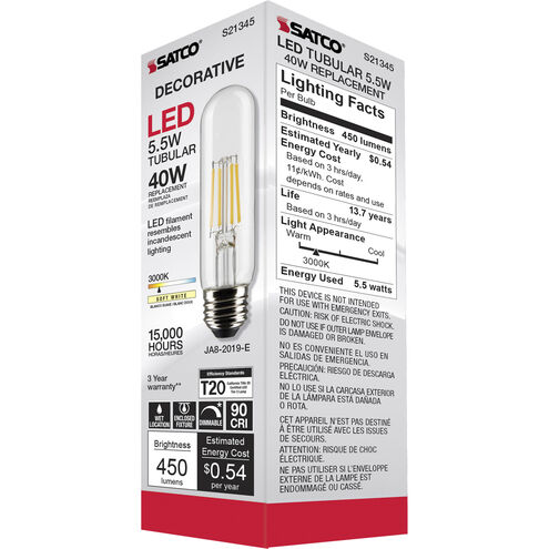 Lumos LED Medium Medium 5.50 watt 3000K LED Filament