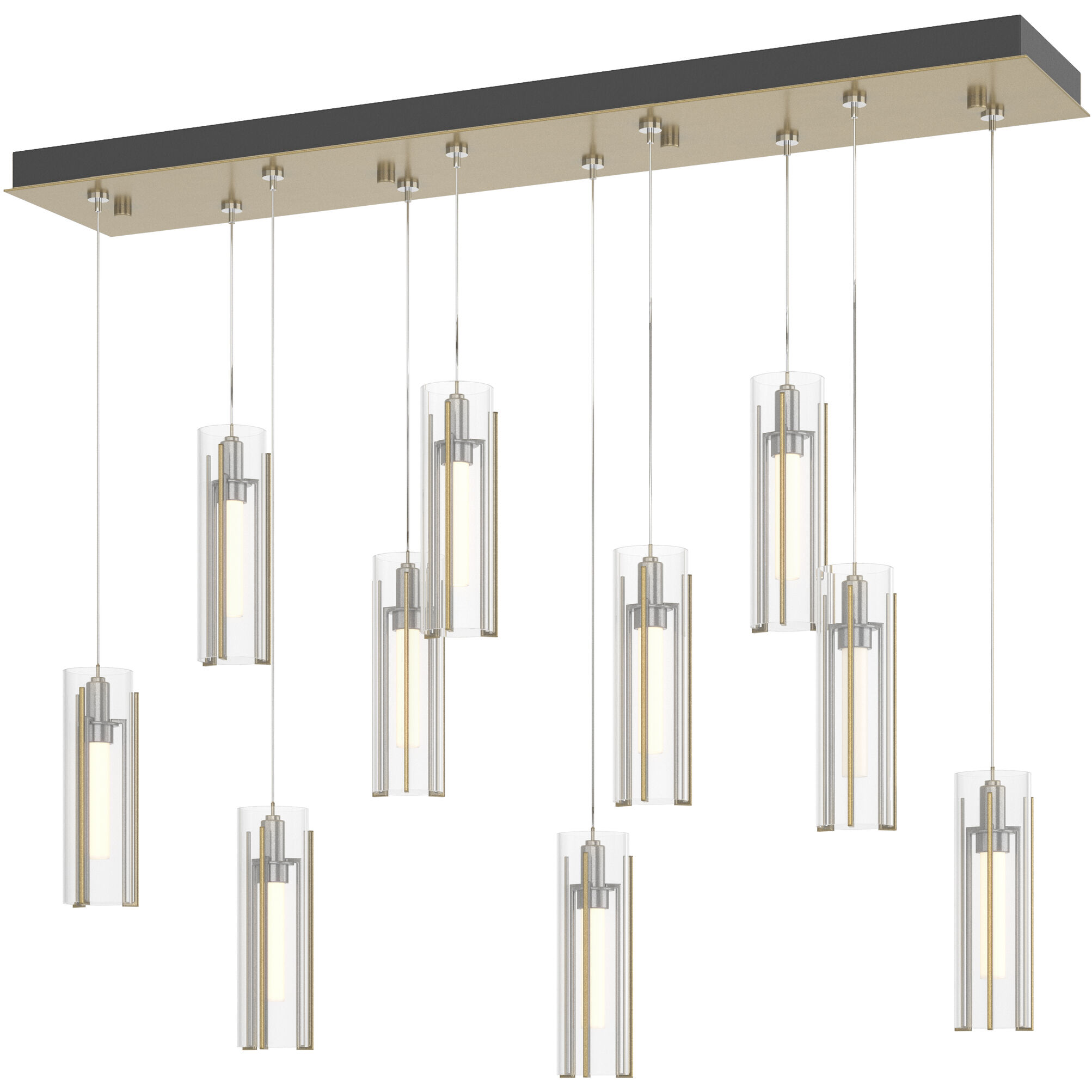 Exos Glass 10 Light 44.50 inch Pendant