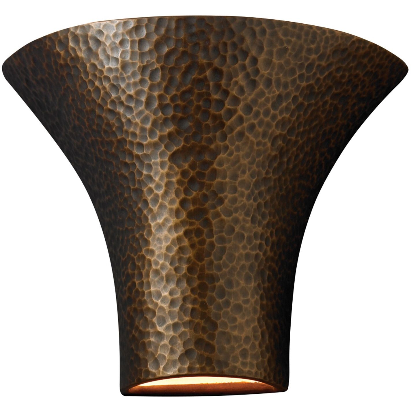 Ambiance LED 12 inch Real Rust Wall Sconce Wall Light in 1000 Lm LED, Large