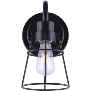 Dree 1 Light 7 inch Black Vanity Light Wall Light
