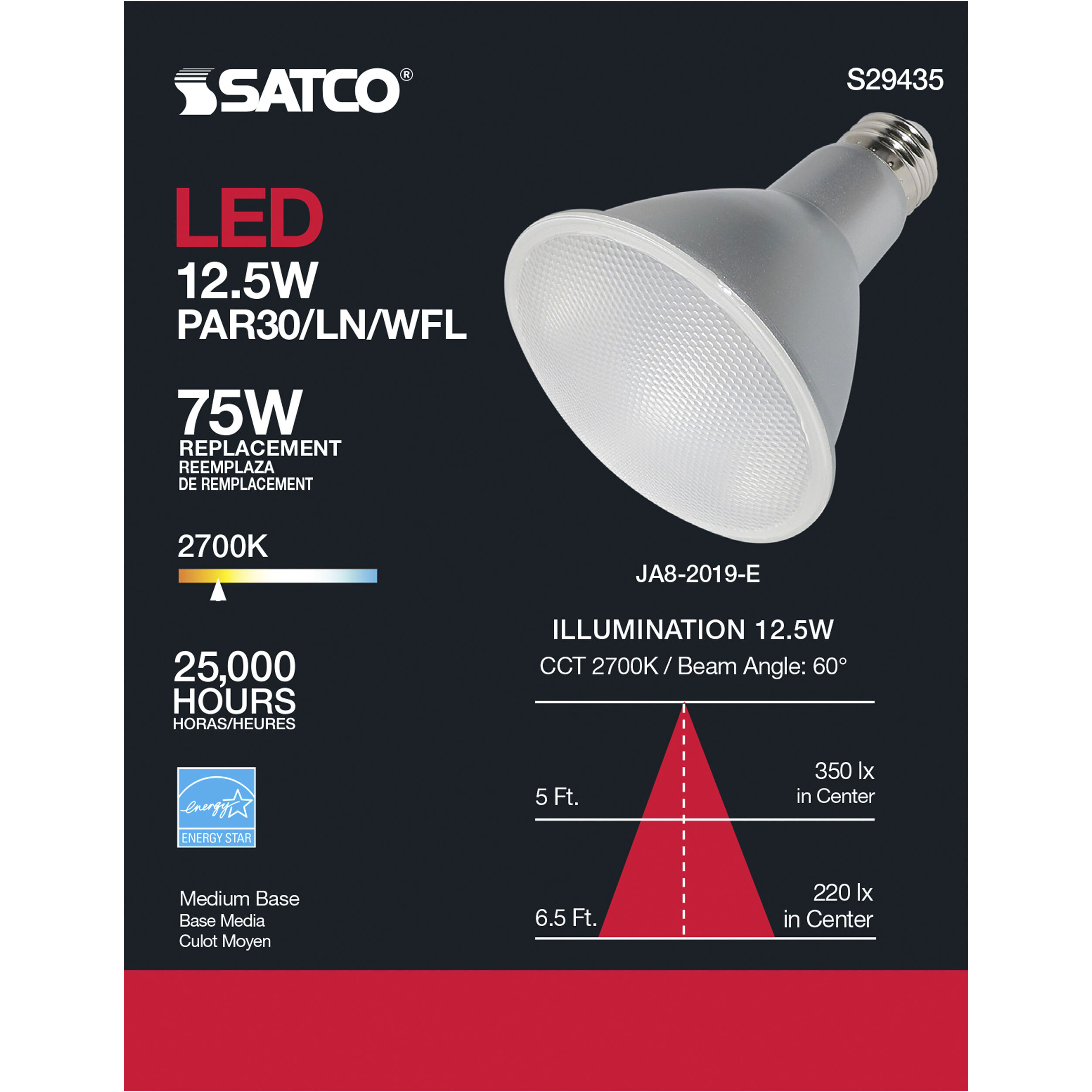 Lumos LED PAR30LN Medium 12.50 watt 120 2700K LED Bulb