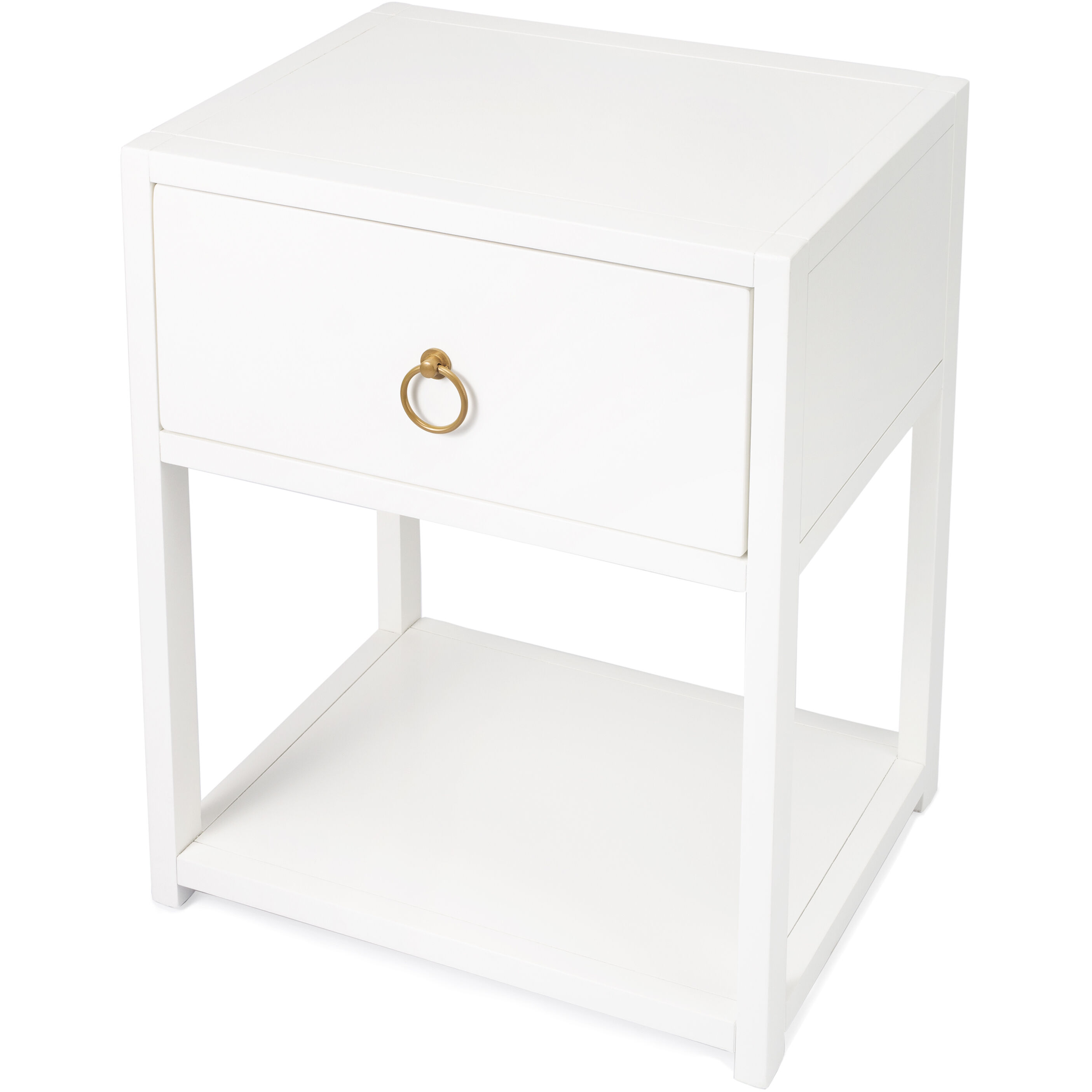 Lark White End or Side Table