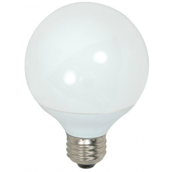 Lumos Compact Fluorescent G25 Medium E26 9 watt 120V 2700K Light Bulb