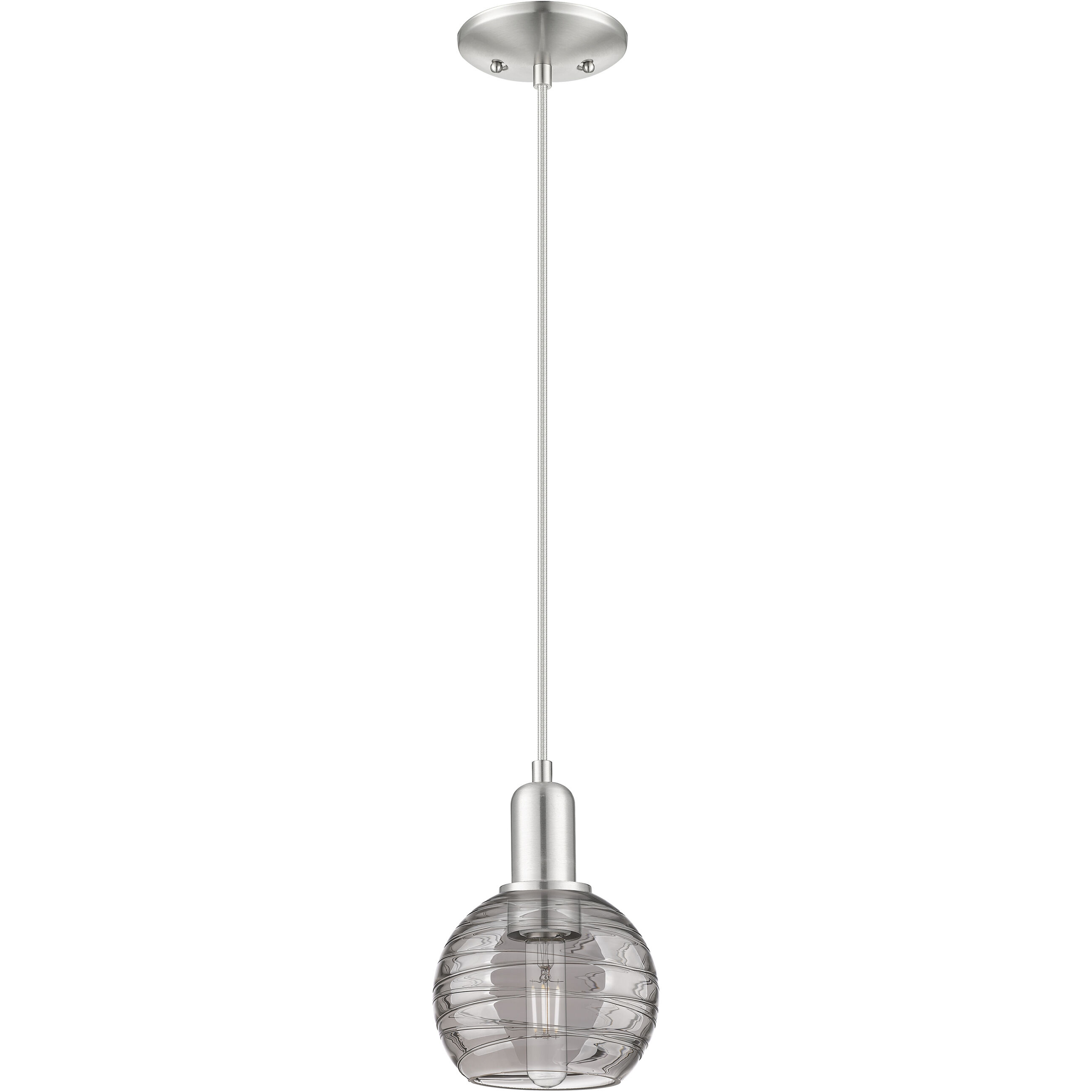 Athens Deco Swirl 1 Light 5.88 inch Mini Pendant
