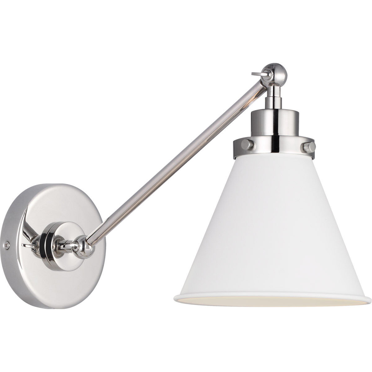 C&M by Chapman & Myers Wellfleet 1 Light 7.25 inch Swing Arm Light/Wall Lamp