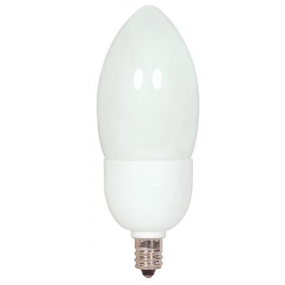 Lumos Compact Fluorescent B11 Candelabra E12 5 watt 120V 2700K Light Bulb