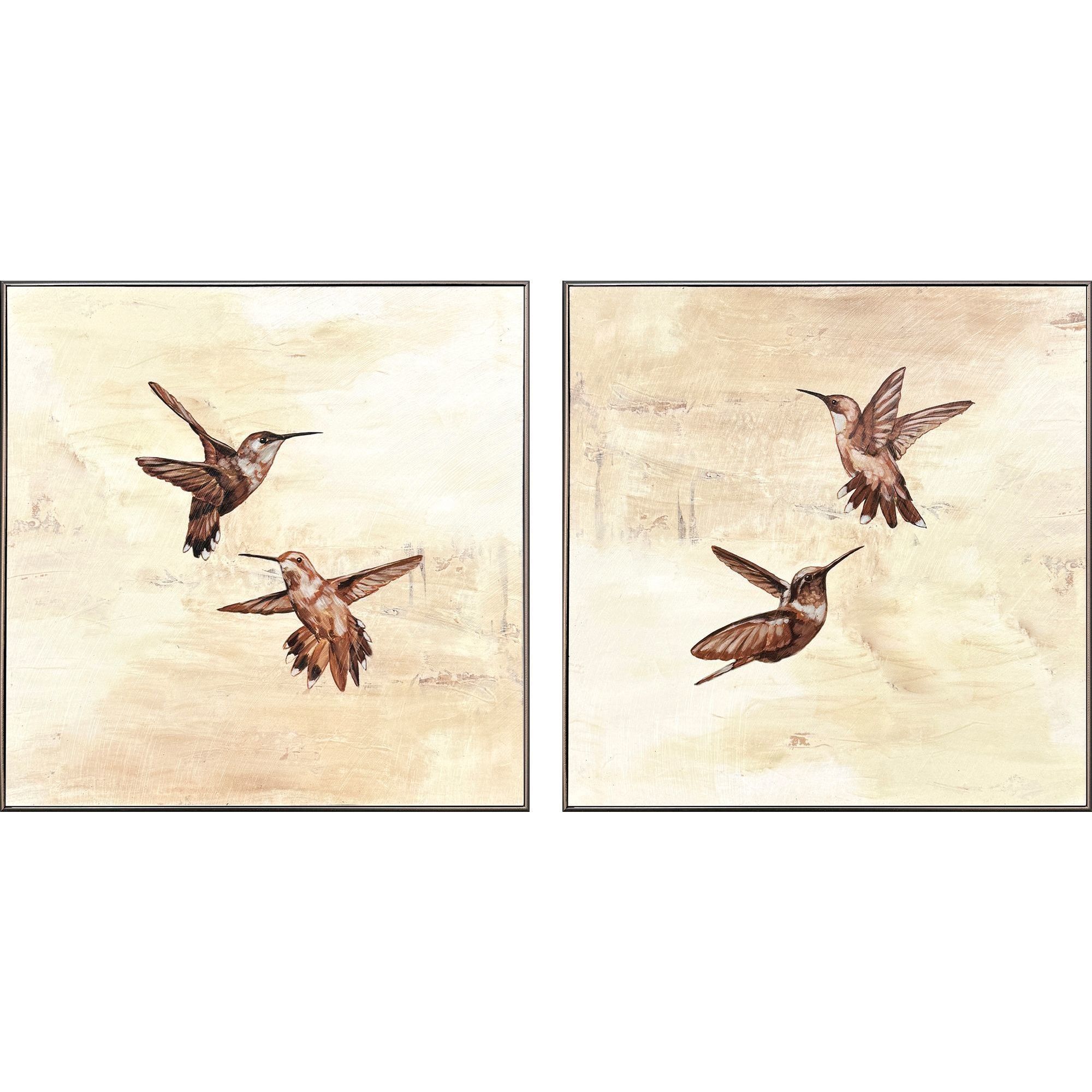 Neutral Flight 14 X 14 inch Non-Glass Framed Art, Propac