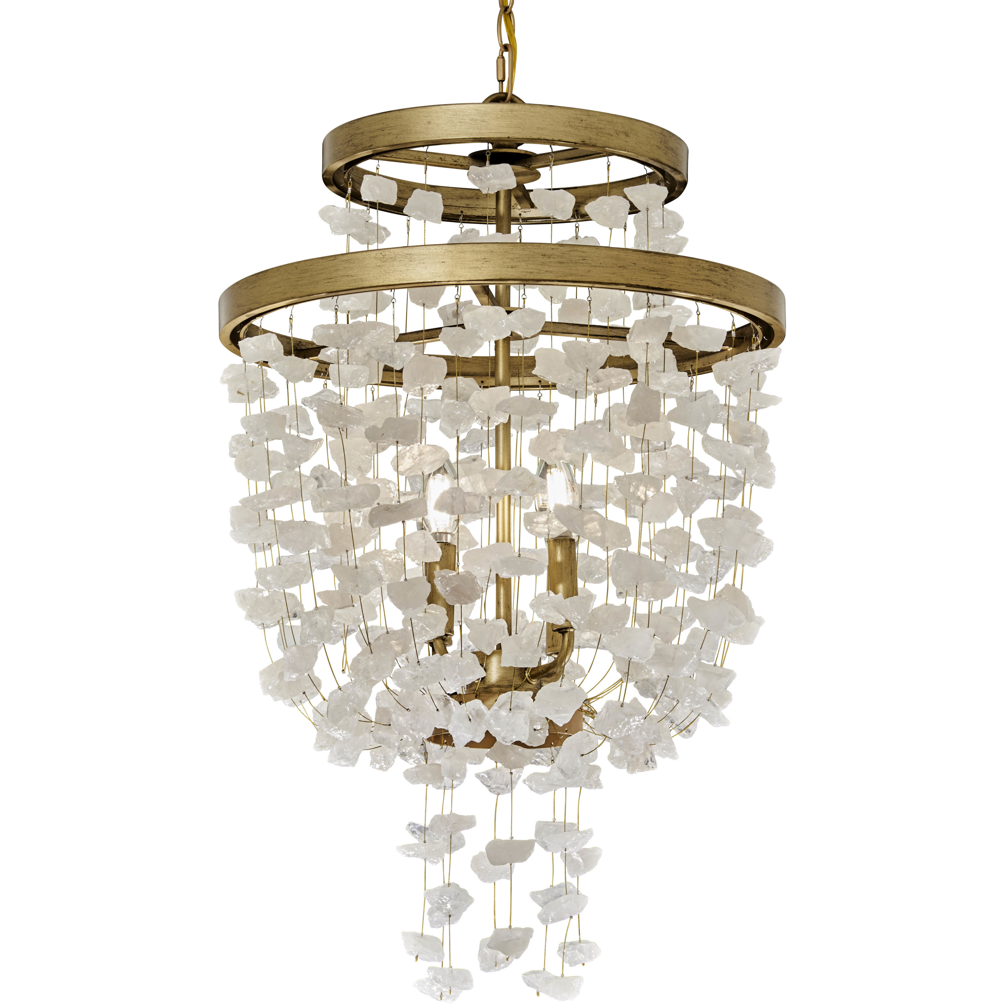 Stonybrook 4 Light 18.25 inch Havana Gold Pendant Convertible To Semi Flush Ceiling Light
