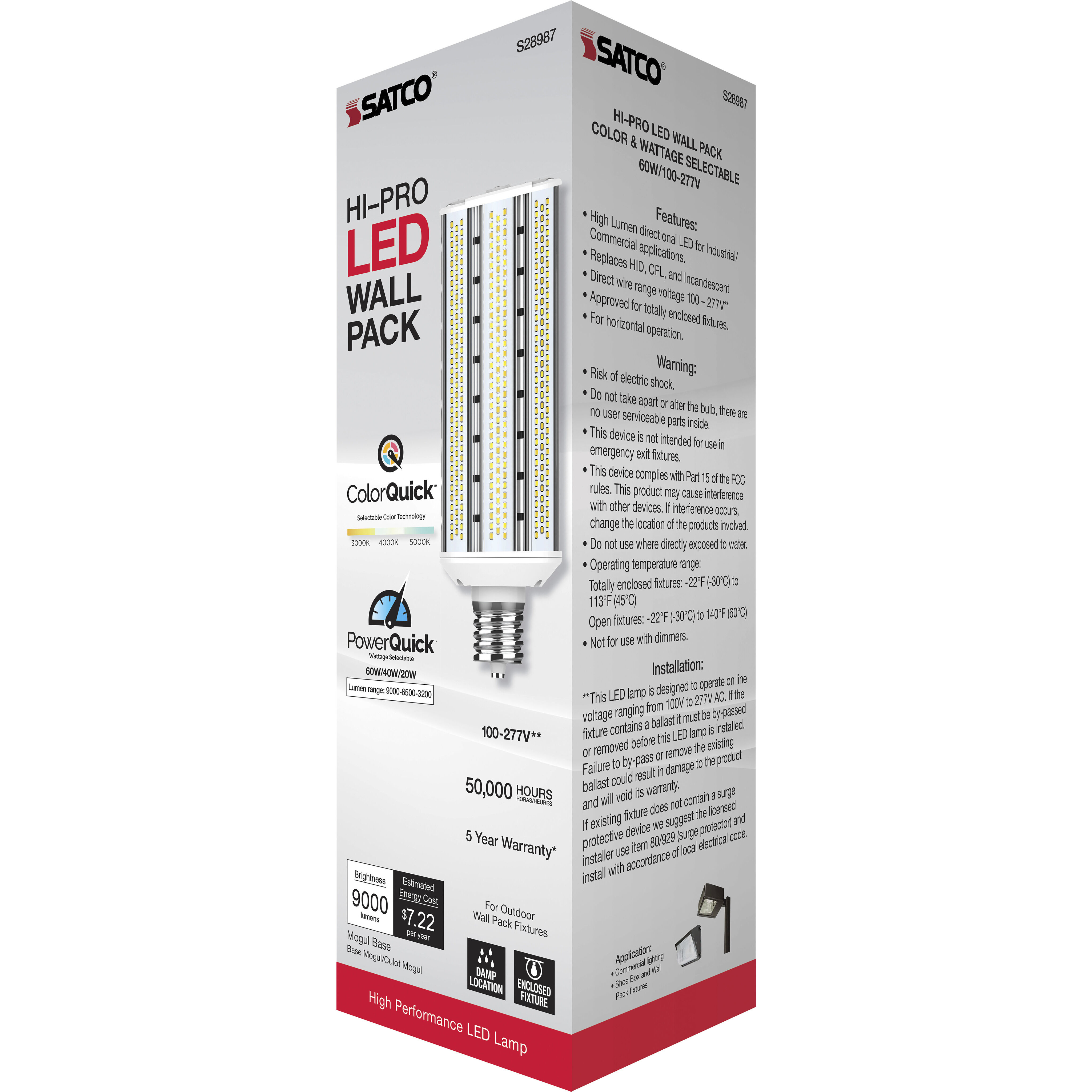 Hi-Pro LED Mogul Extended 20.00 watt 3000K HID Replacements