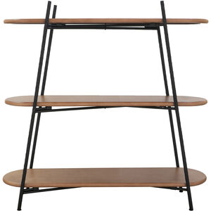 Anita 42.5 inch Brown and Black Shelves