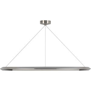 Peter Bristol Racetrack LED 48 inch Polished Nickel Ring Chandelier Ceiling Light