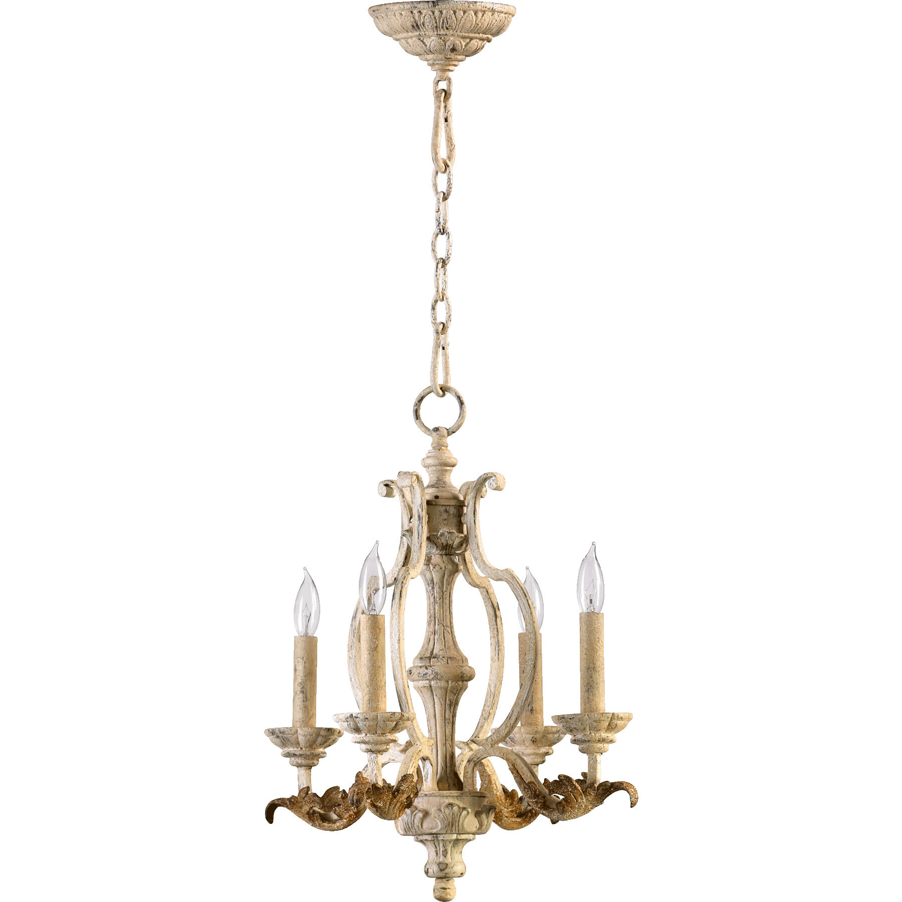 Florence 4 Light 16 inch Persian White Mini Chandelier Ceiling Light