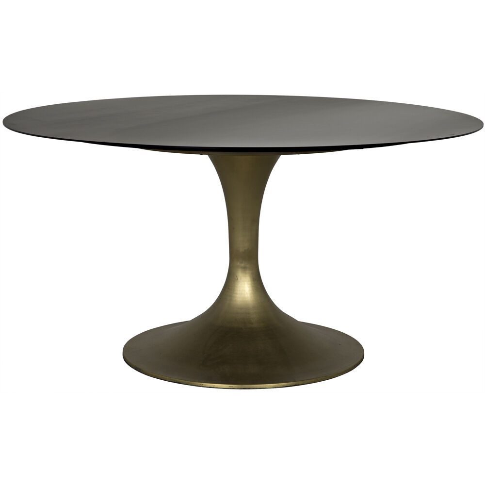 Herno 59 X 59 inch Antique Brass Dining Table