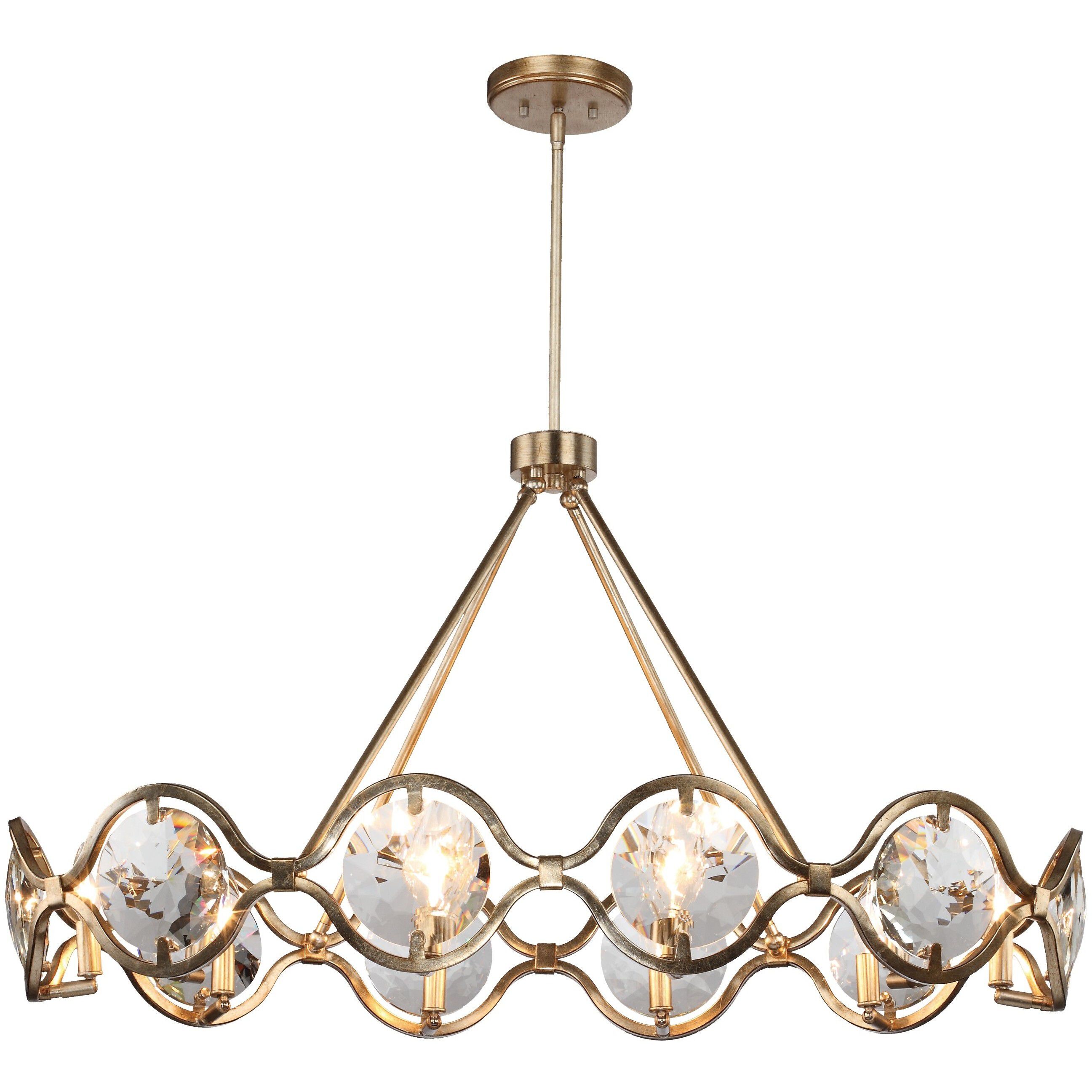 Quincy 10 Light 40 inch Distressed Twilight Linear Chandelier Ceiling Light