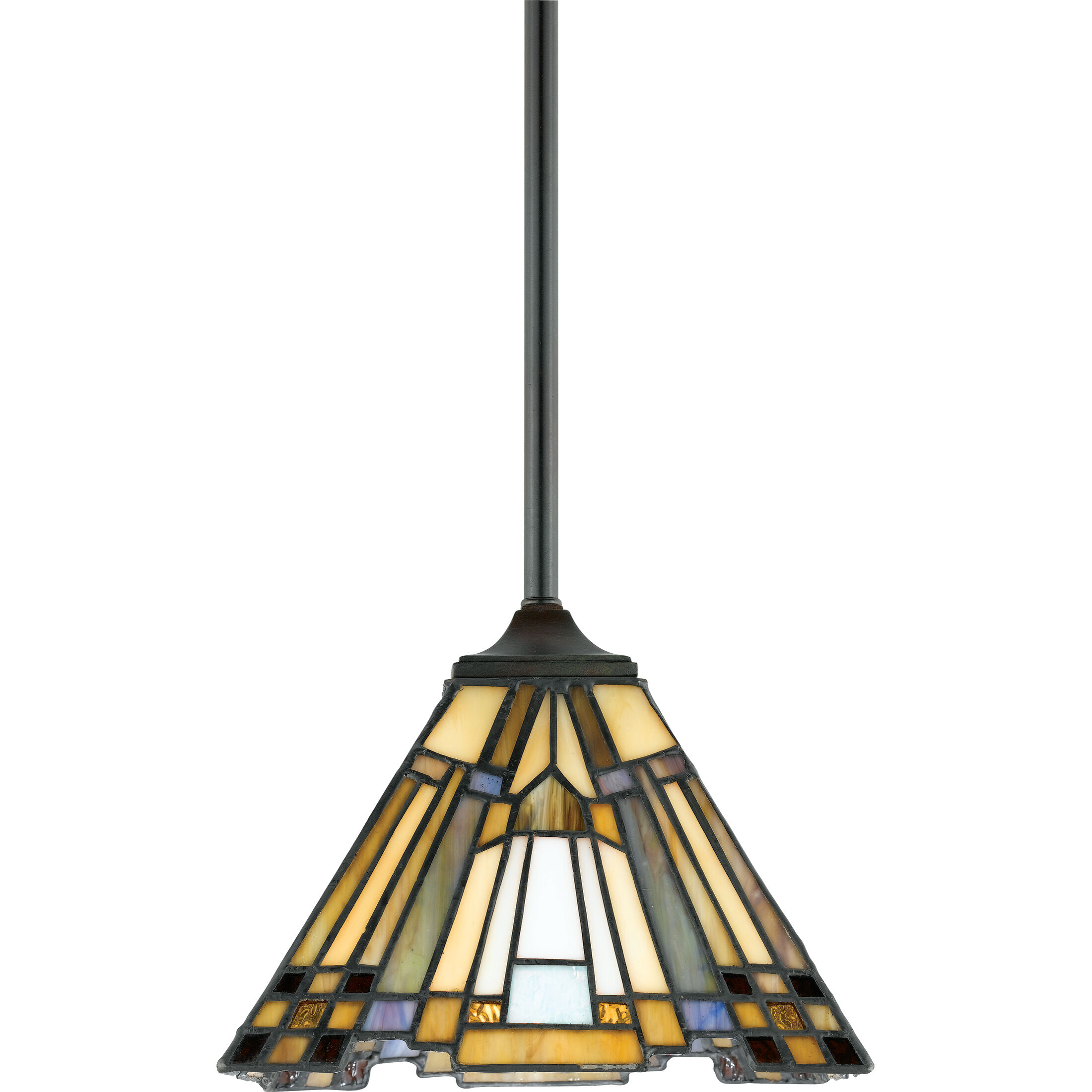 Quoizel Inglenook 1 Light 8 inch Valiant Bronze Mini Pendant Ceiling Light, Naturals TFIK1508VA - Open Box