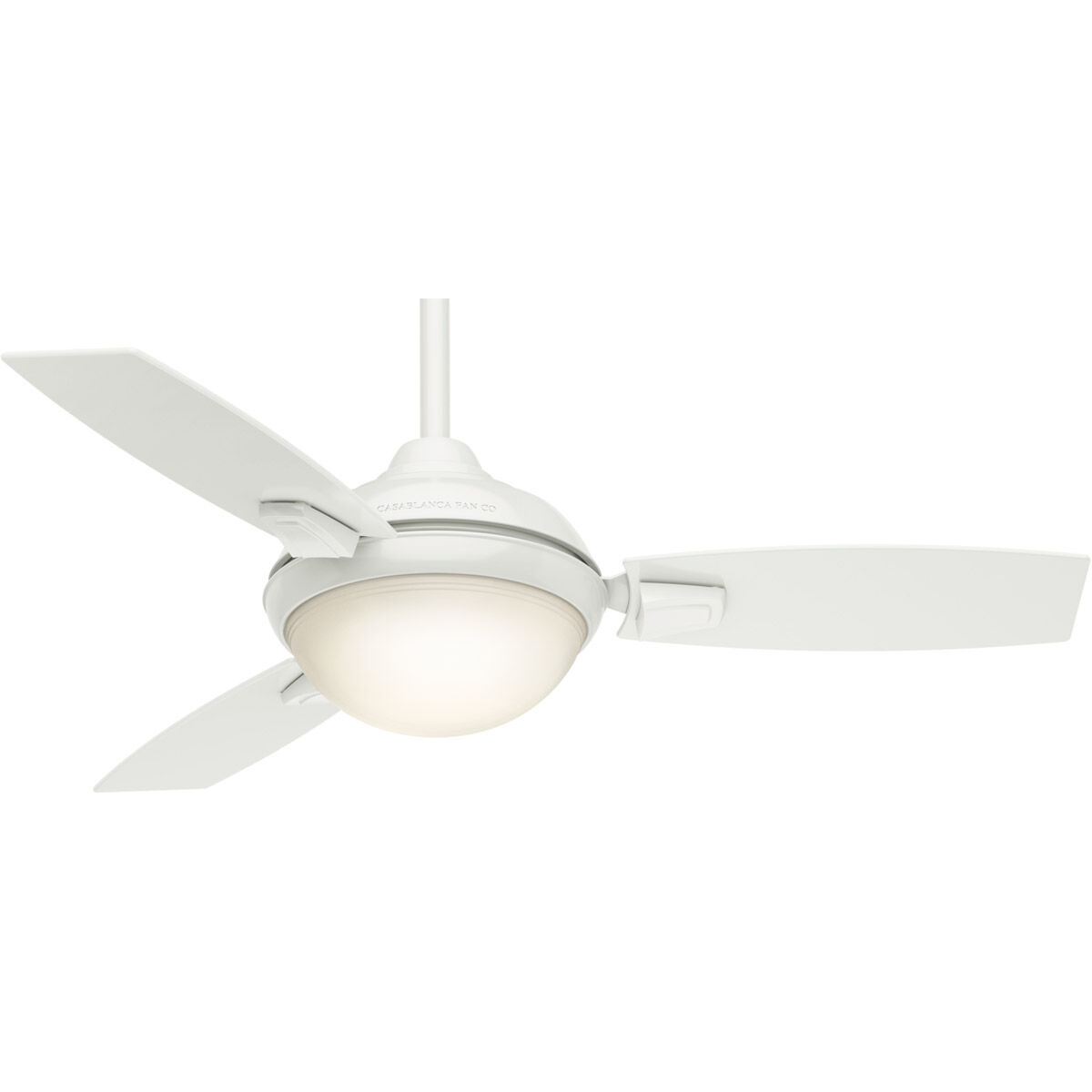 Verse 44 inch Snow White with Fresh White, Fresh White Blades Ceiling Fan