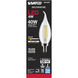 Lumos LED Candelabra Candelabra 4.00 watt 3000K LED Flame Tip 
