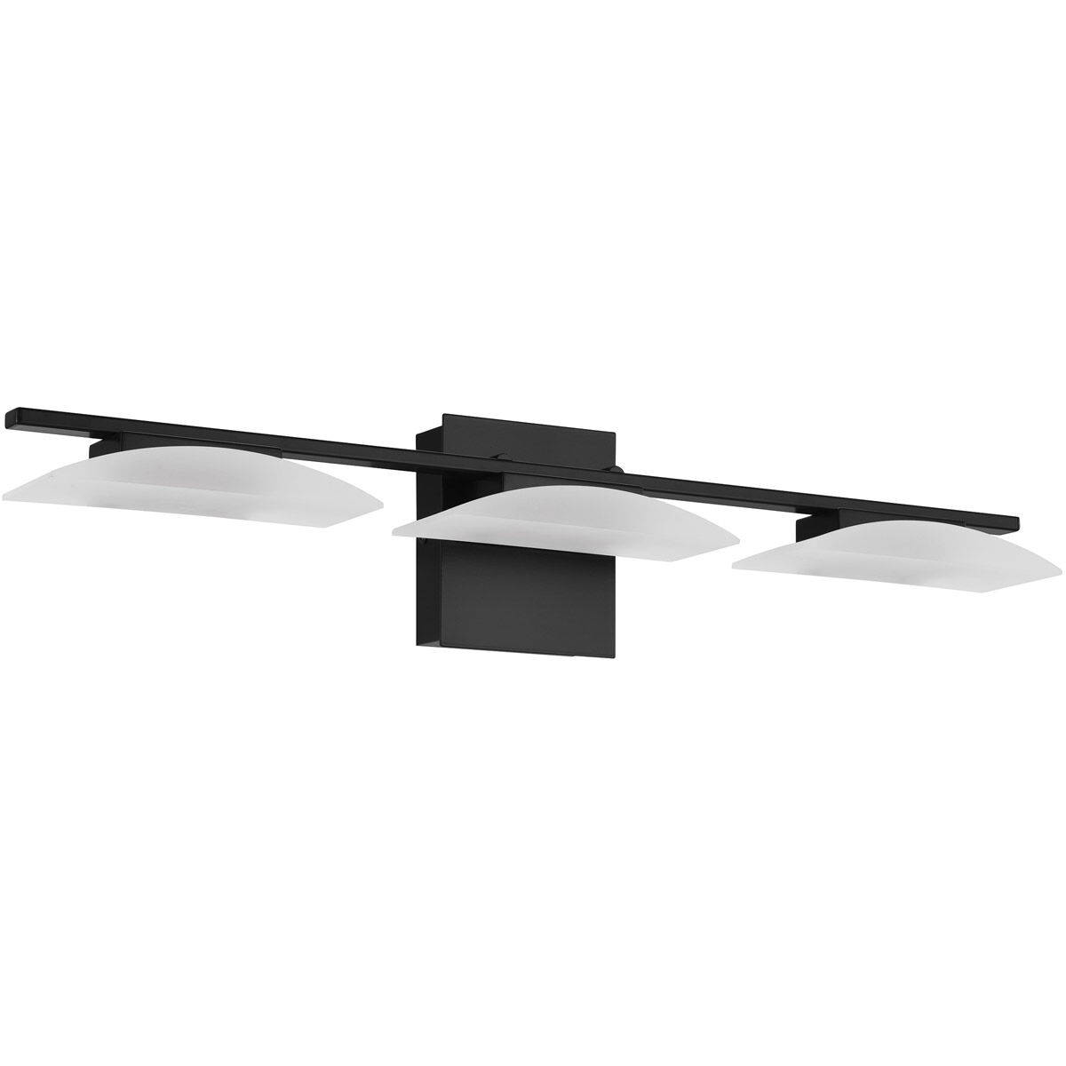 Metrass 3 LED 27.56 inch Matte Black Bath Vanity Wall Light