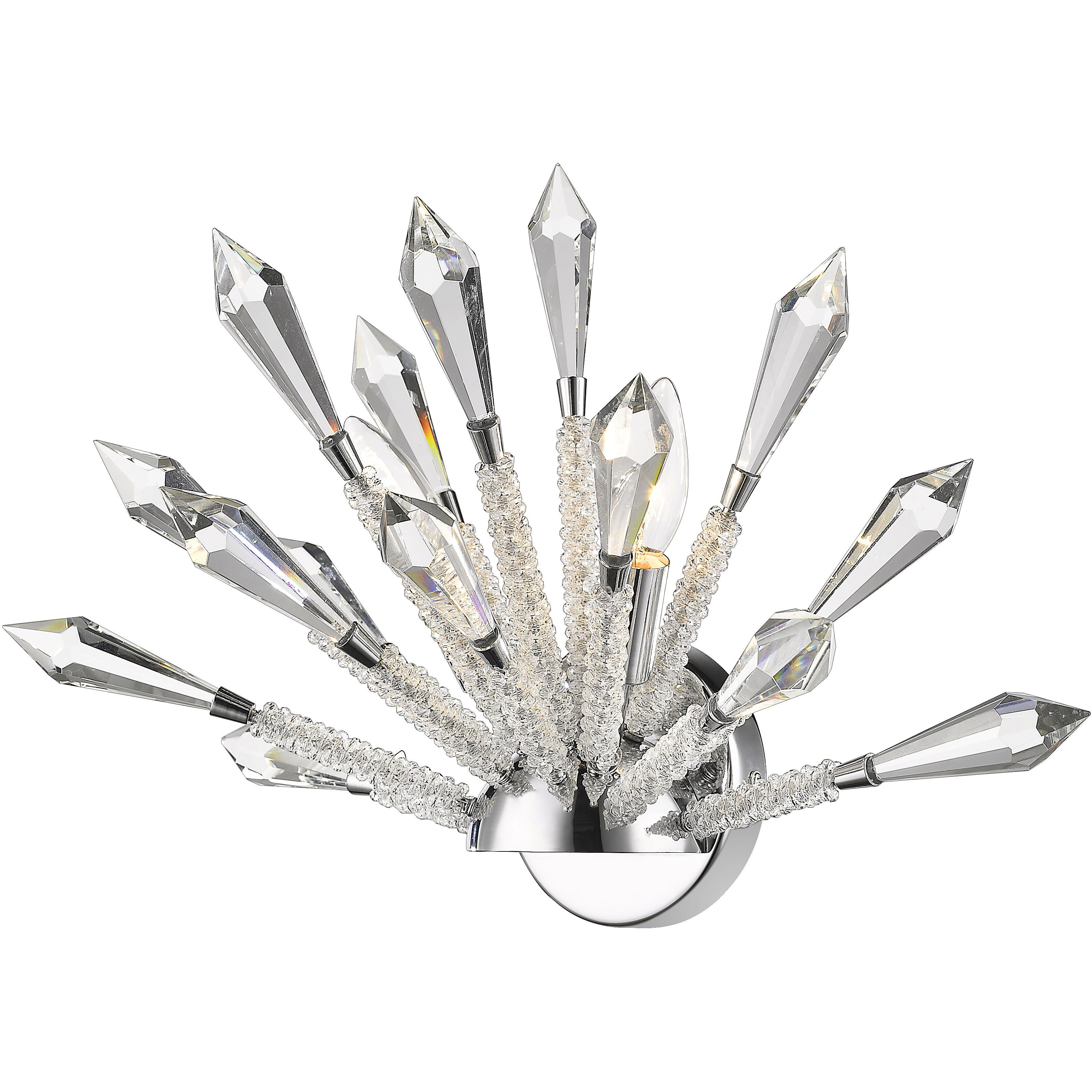 Soleia 2 Light 9.63 inch Chrome Wall Sconce Wall Light in 5