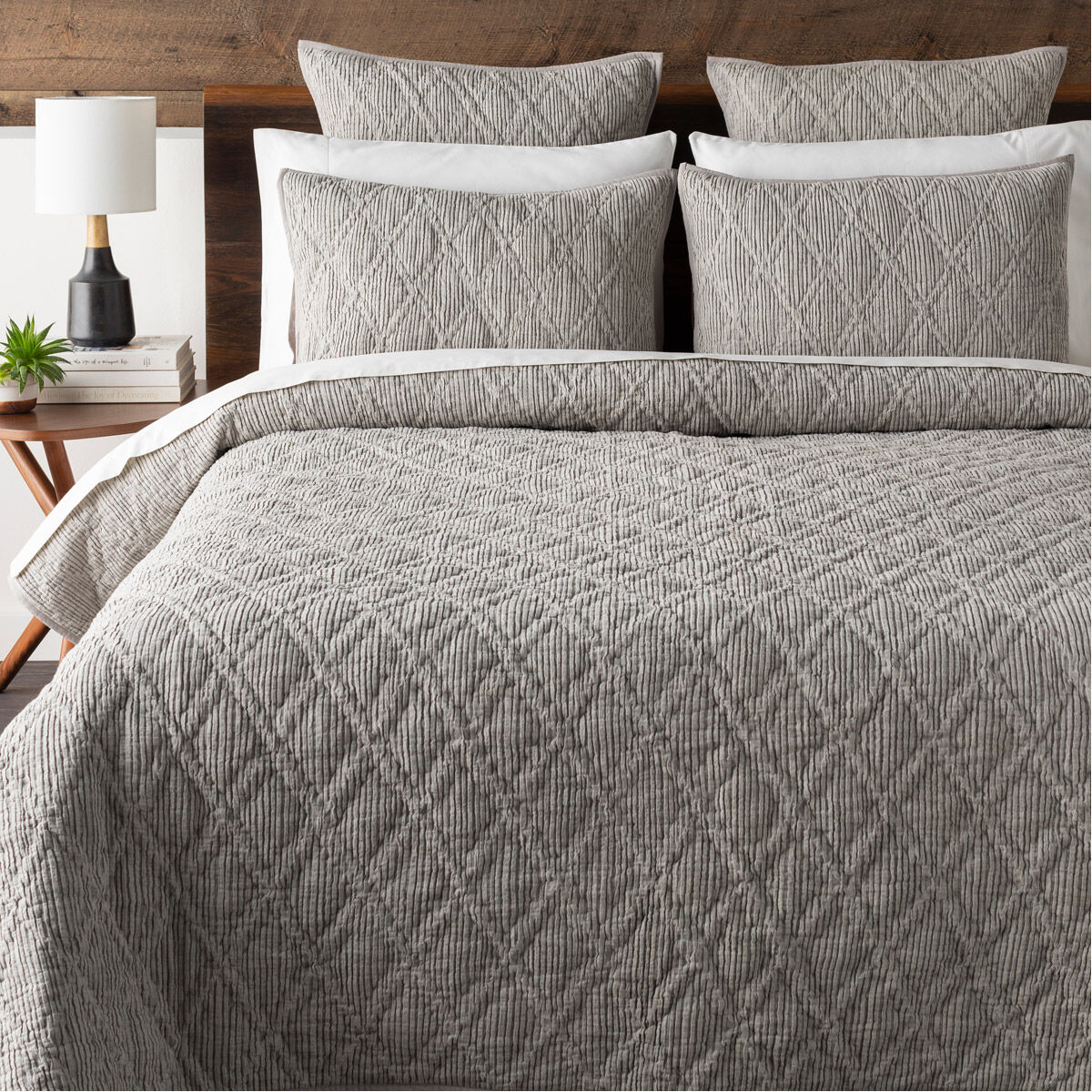 Tatum 108 X 92 inch Light Gray Bedding