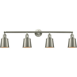 Franklin Restoration Addison 4 Light 42 inch Brushed Satin Nickel Bath Vanity Light Wall Light, Franklin Restoration