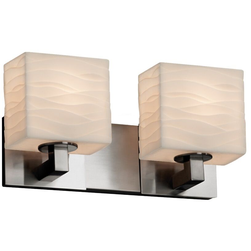 Porcelina 2 Light 15.00 inch Bathroom Vanity Light