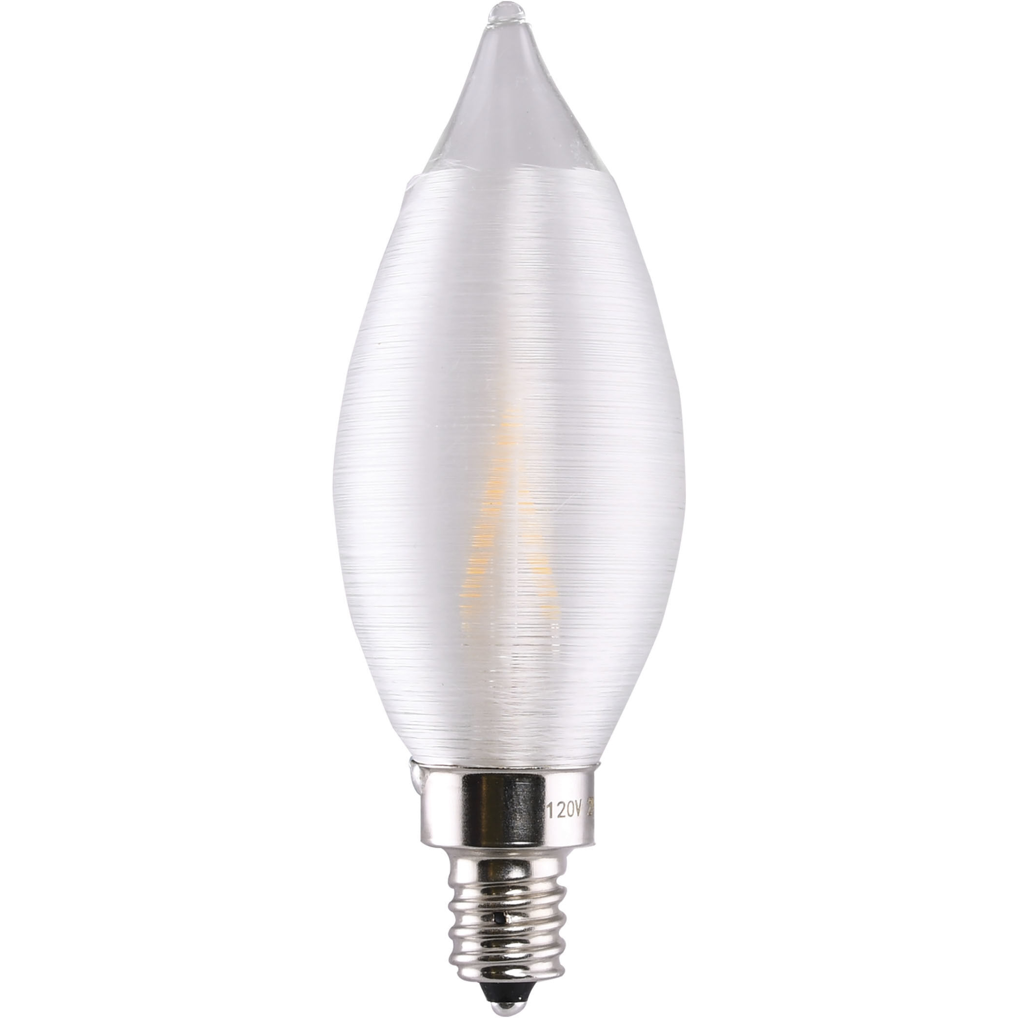 Lumos LED CA11 Candelabra E12 2 watt 120V 2700K Light Bulb