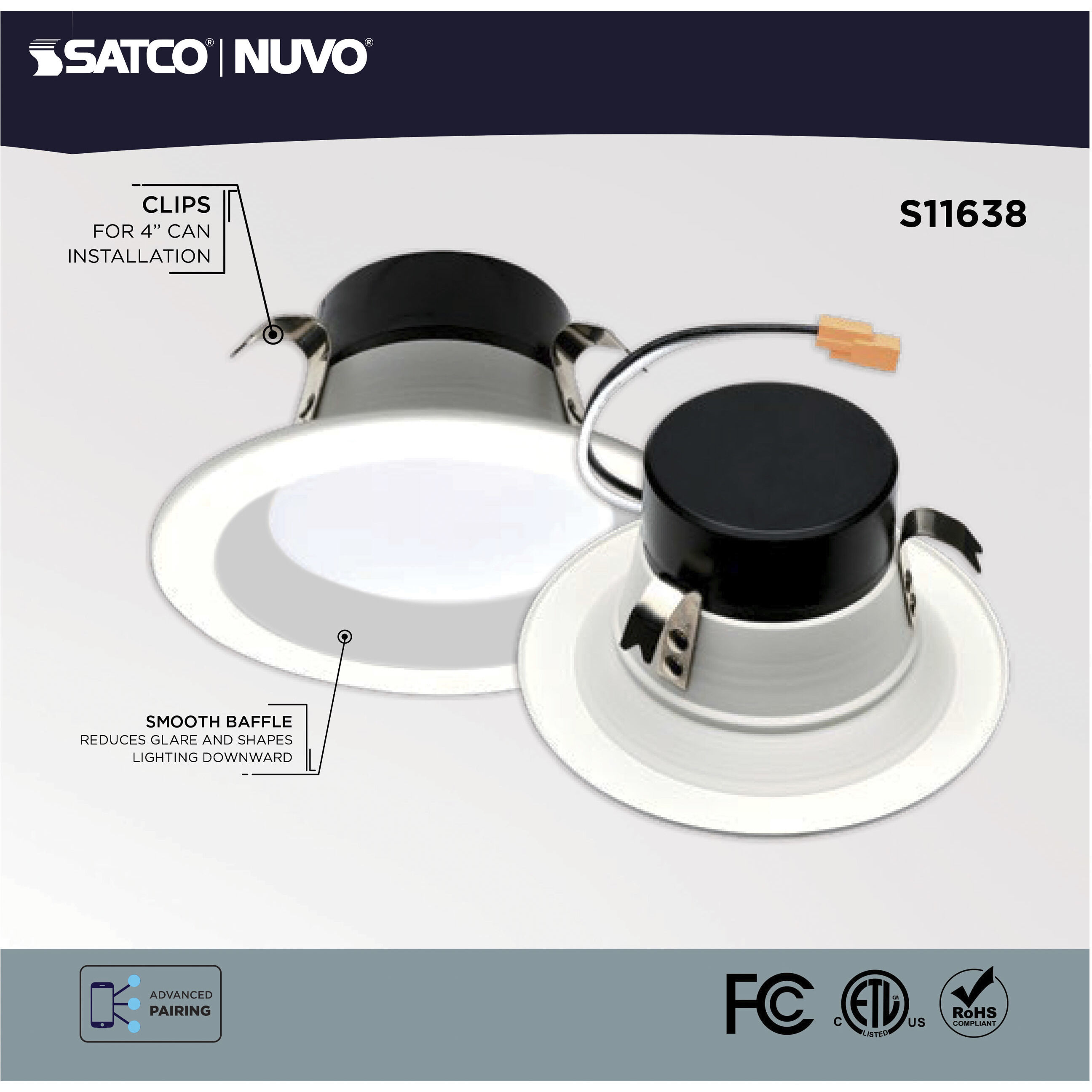 Starfish Integrated LED White Recessed