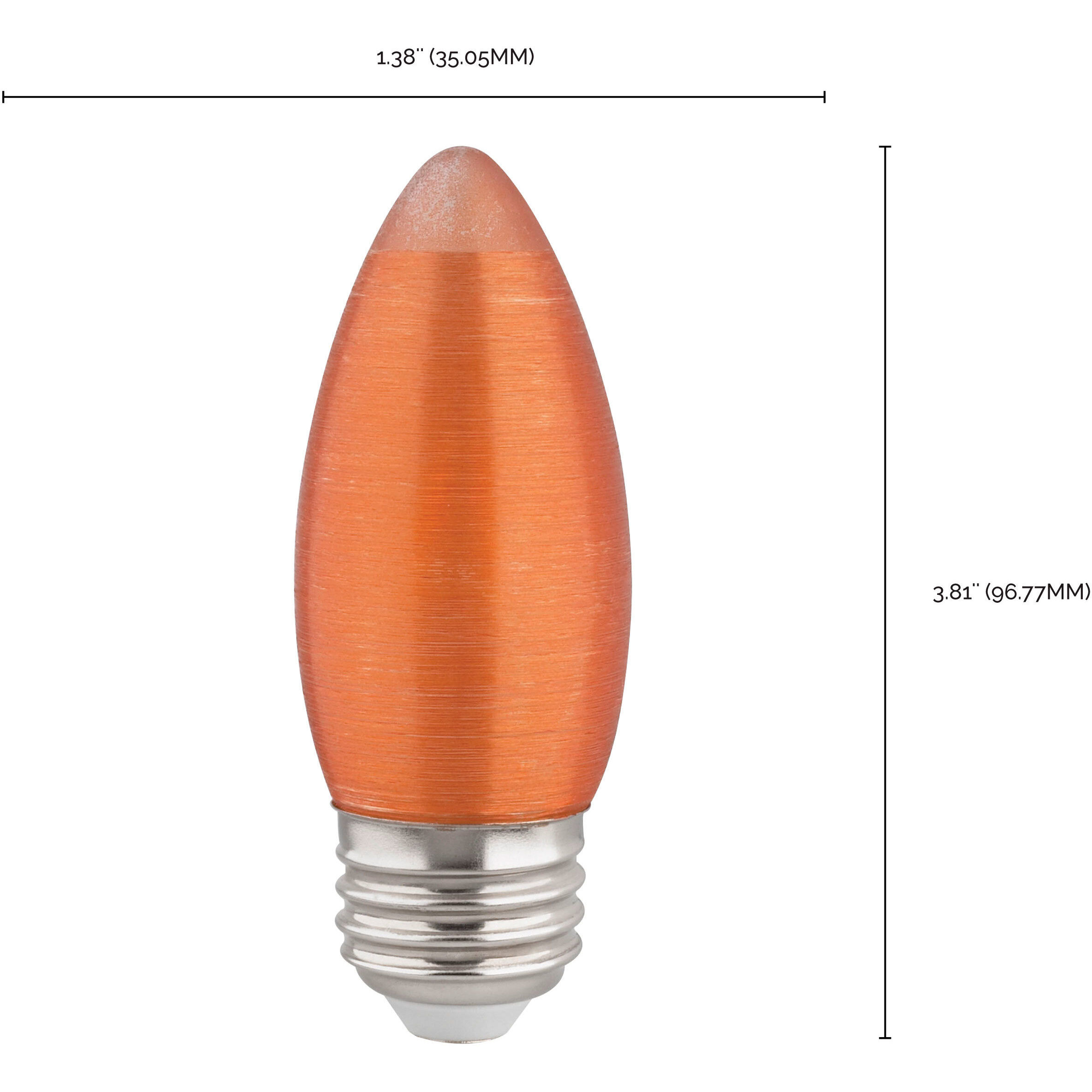 Lumos LED C11 Medium E26 2 watt 120V 2100K Light Bulb