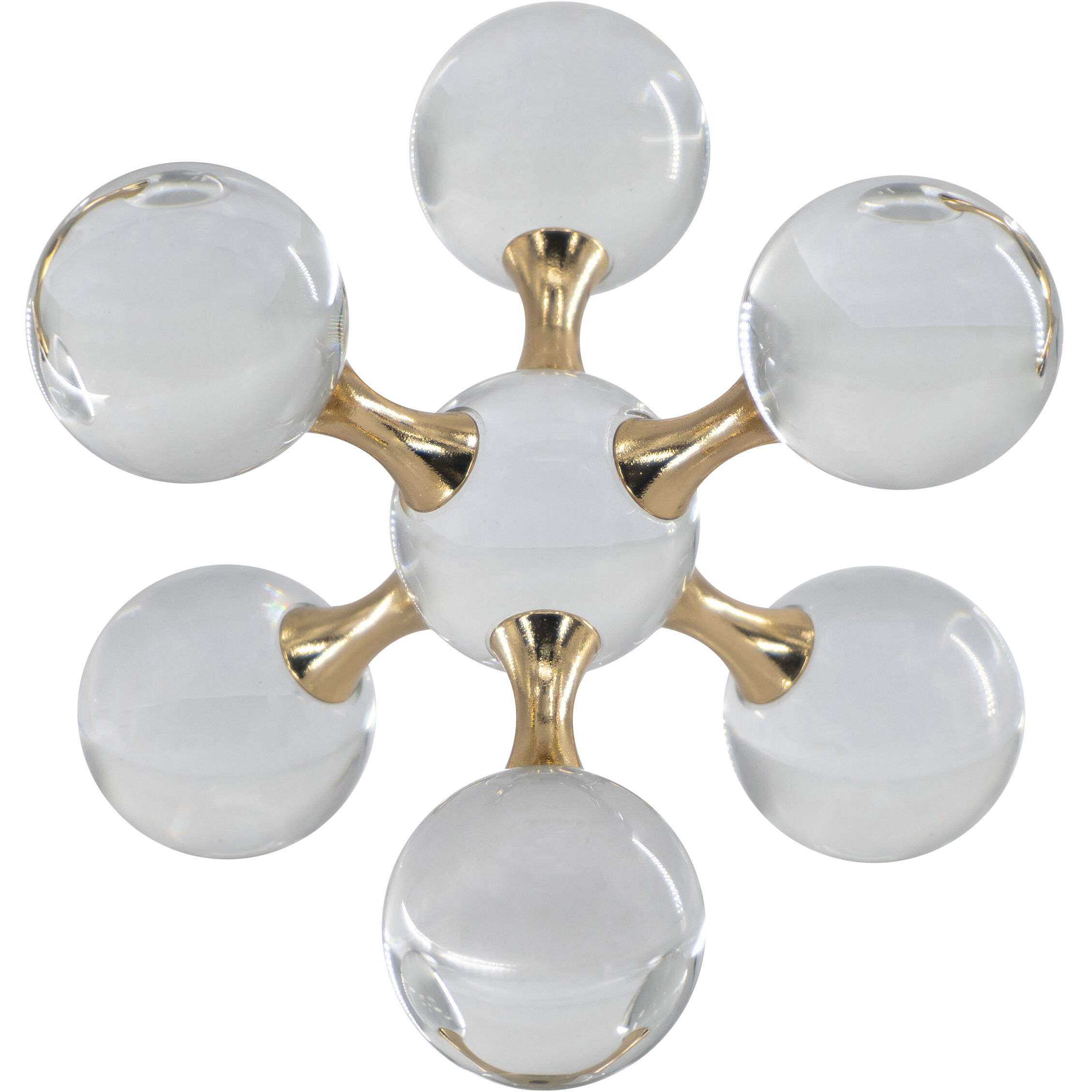 Molecular Clear/Gold Décor