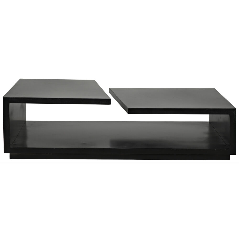 Shift 65 X 33 inch Matte Black Coffee Table