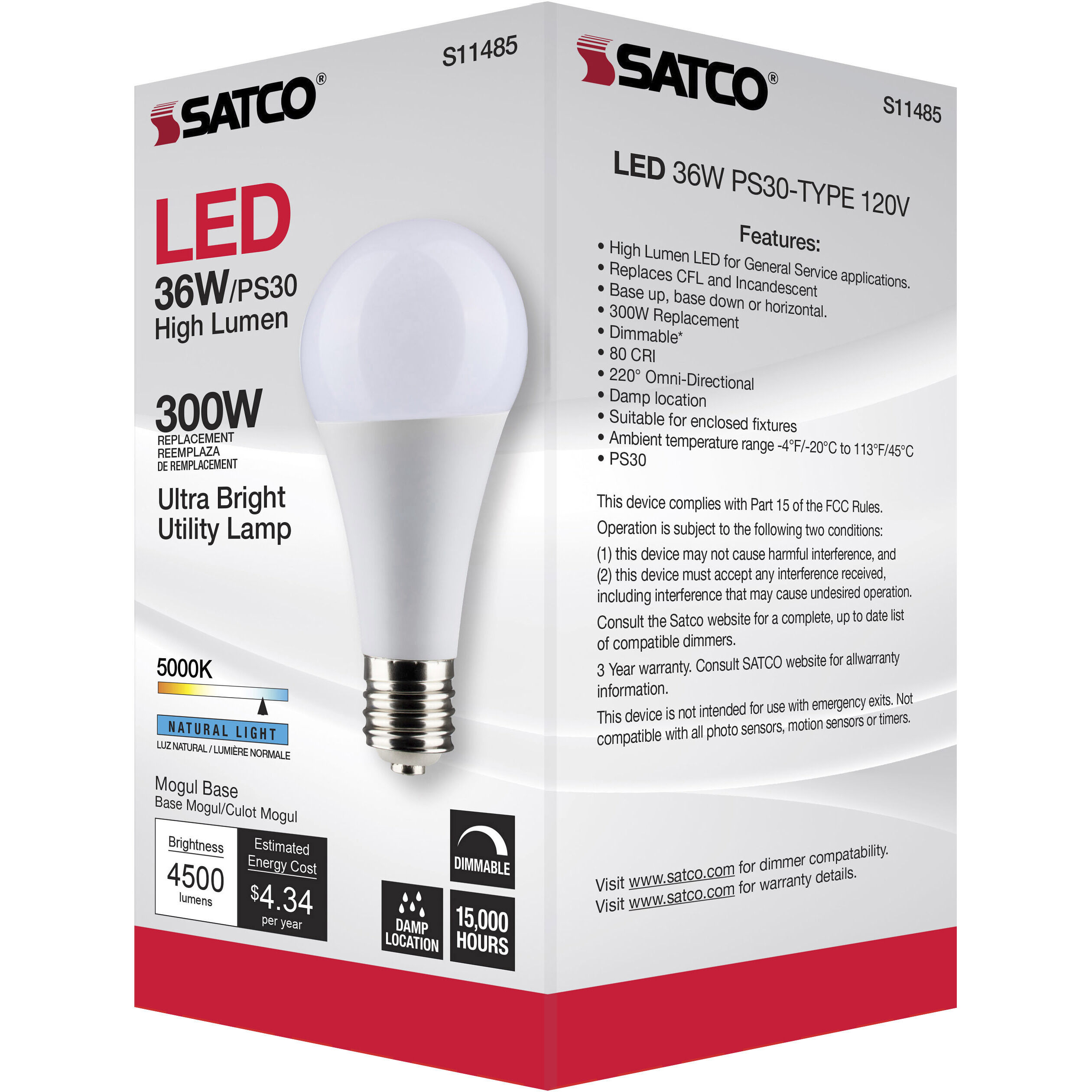 Lumos Mogul 36.00 watt 5000 Utility Lamp