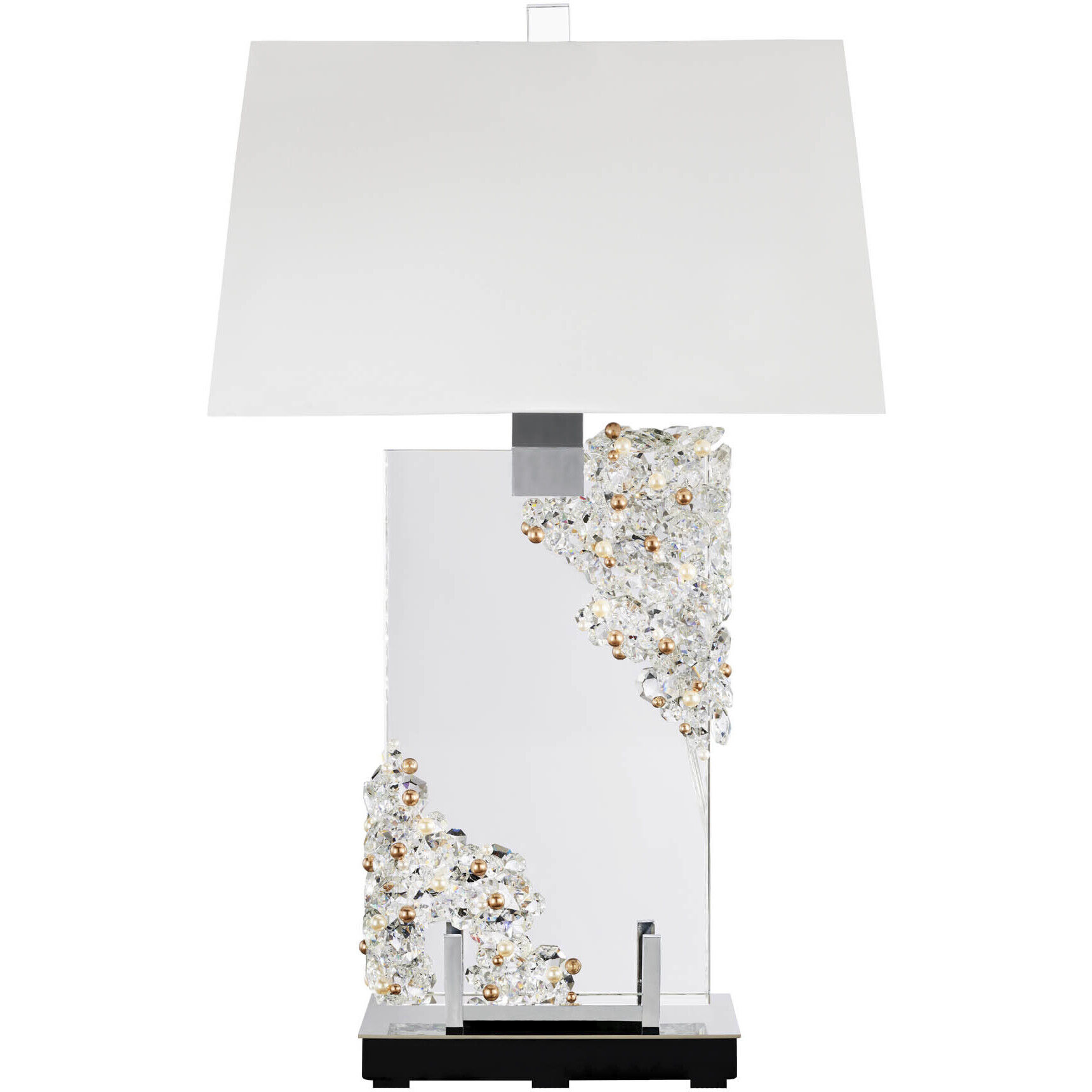 Forever Auroa 30.6 inch 7.00 watt Polished Chrome Table Lamp Portable Light